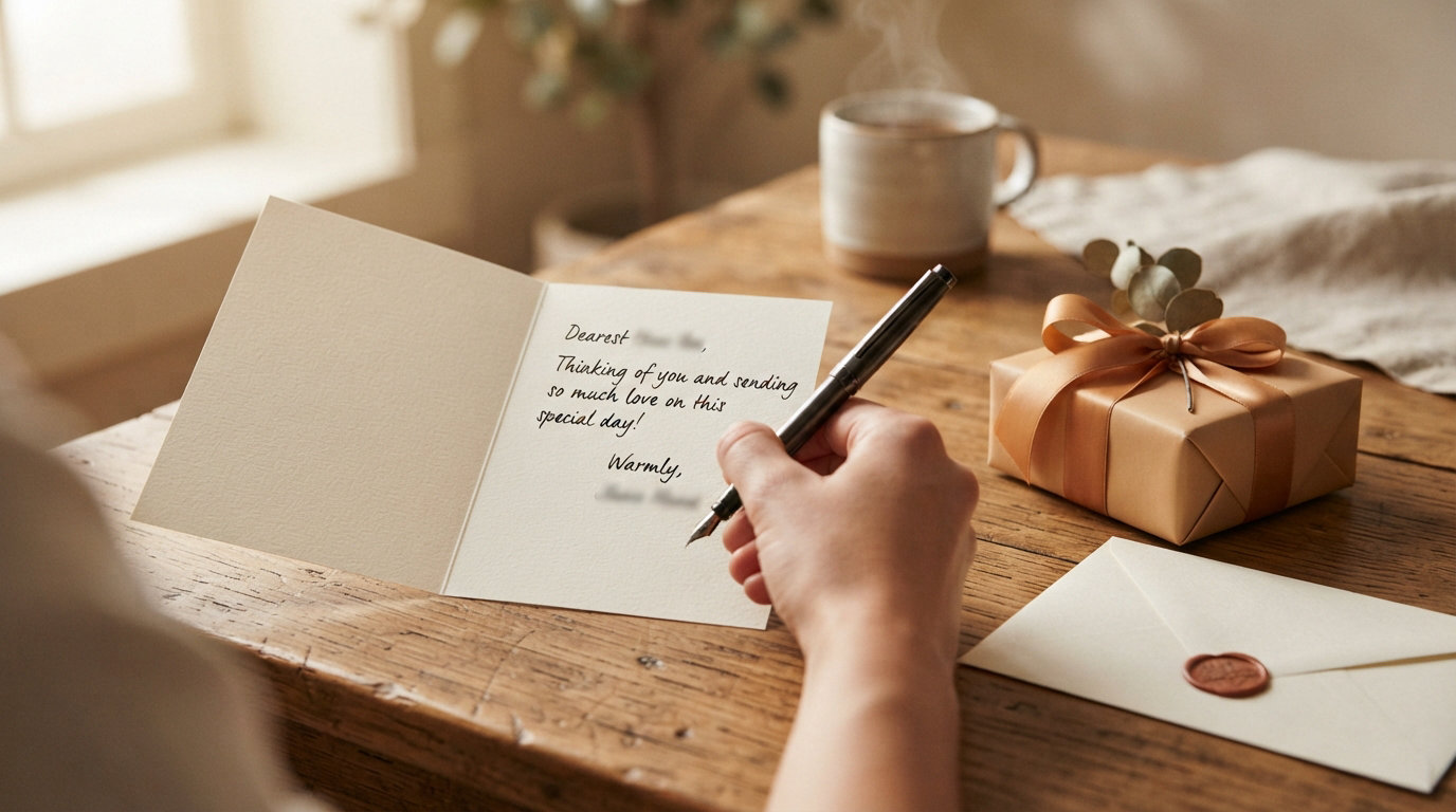 How to write a note to include with a gift so it doesn't feel empty