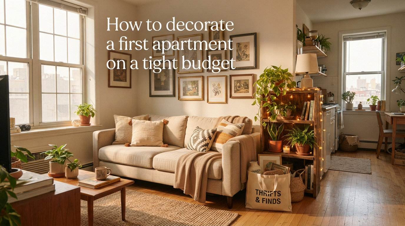 How to decorate a first apartment on a tight budget