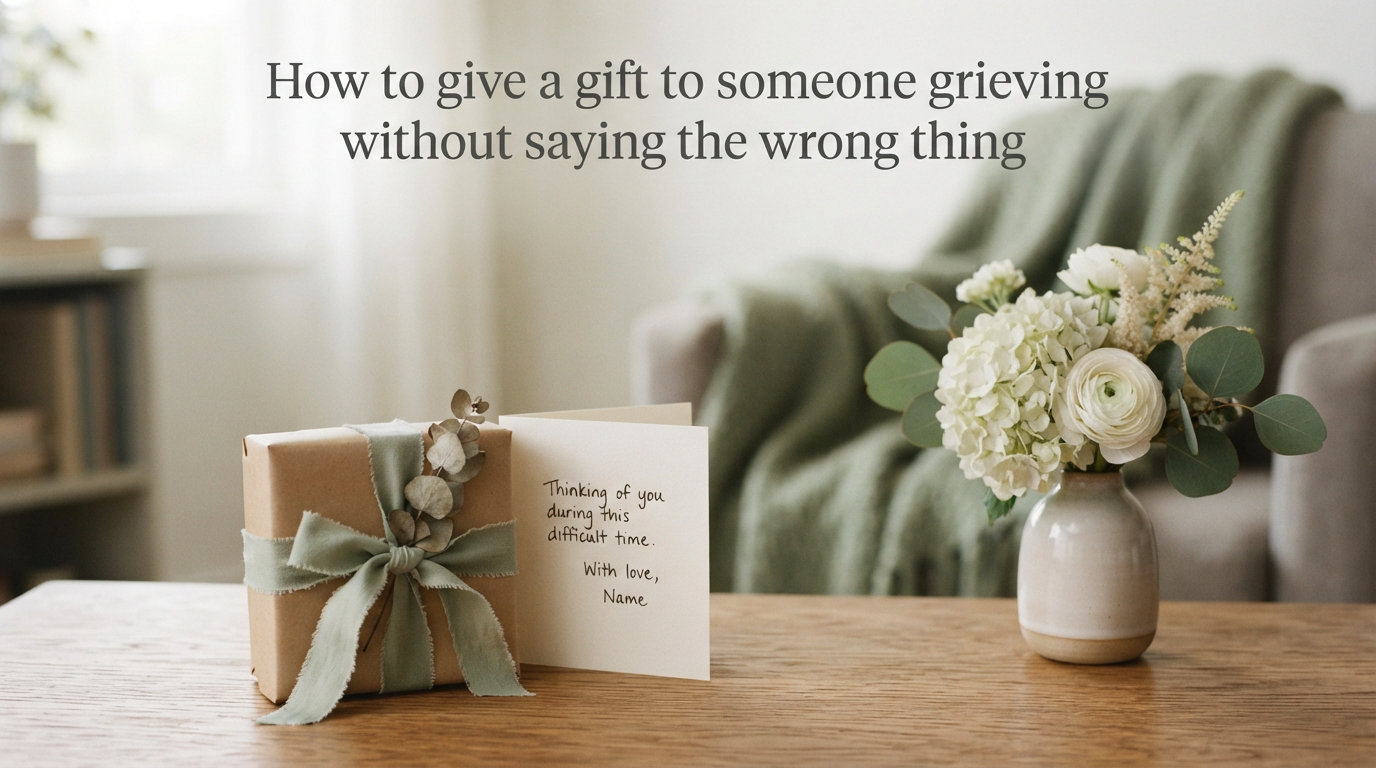 How to give a gift to someone grieving without saying the wrong thing