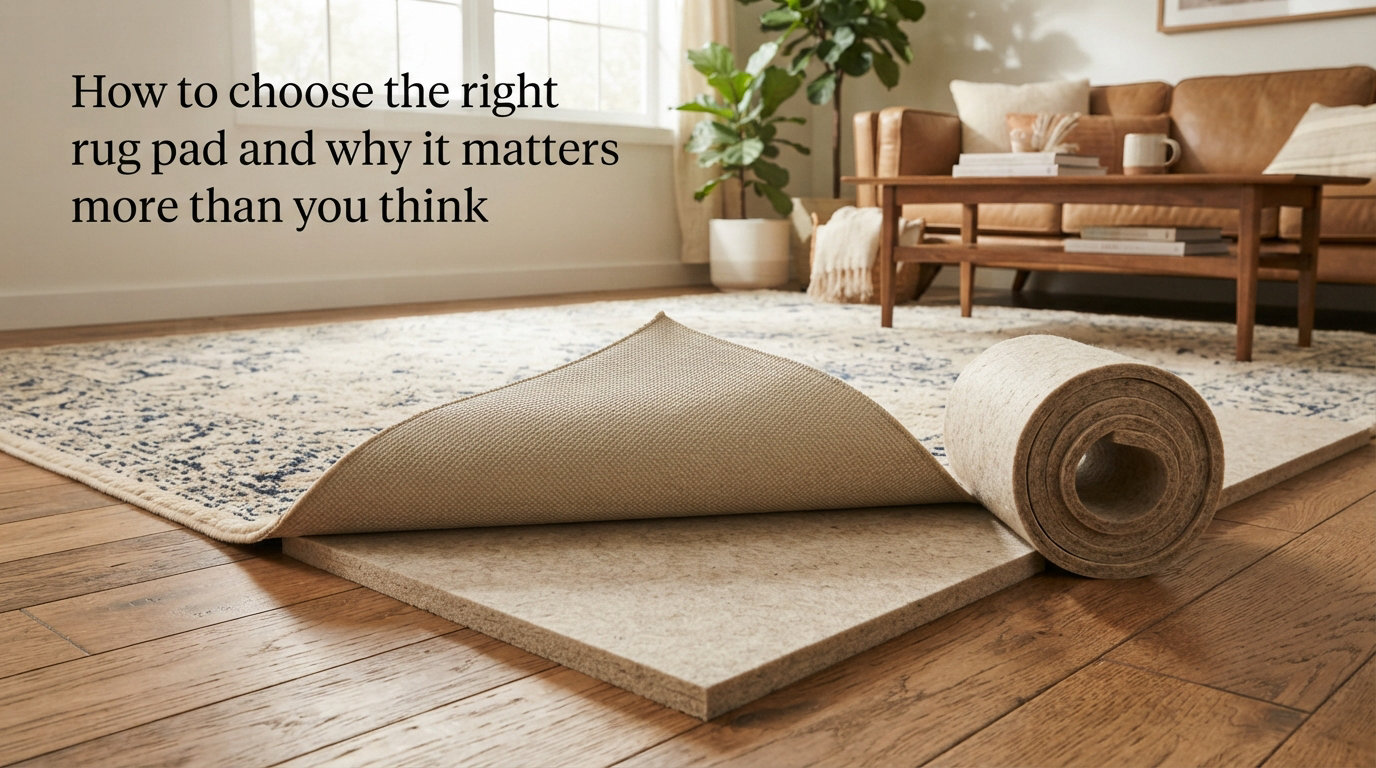 How to choose the right rug pad and why it matters more than you think