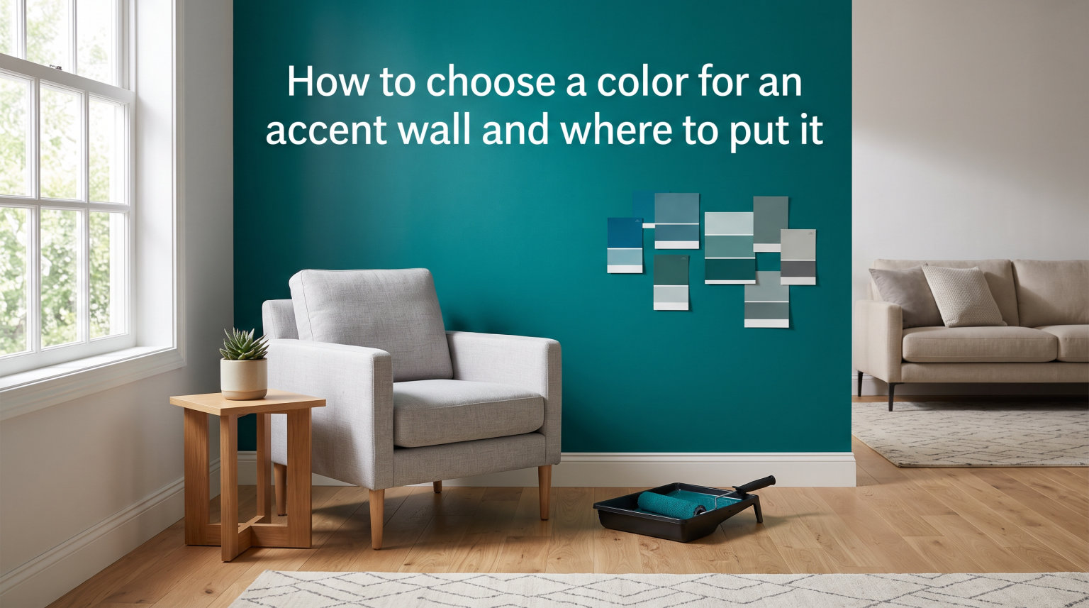 How to choose a color for an accent wall and where to put it