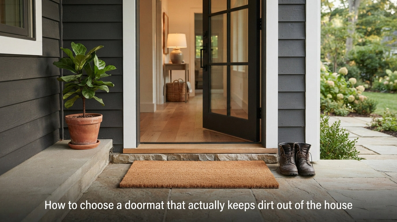 How to choose a doormat that actually keeps dirt out of the house