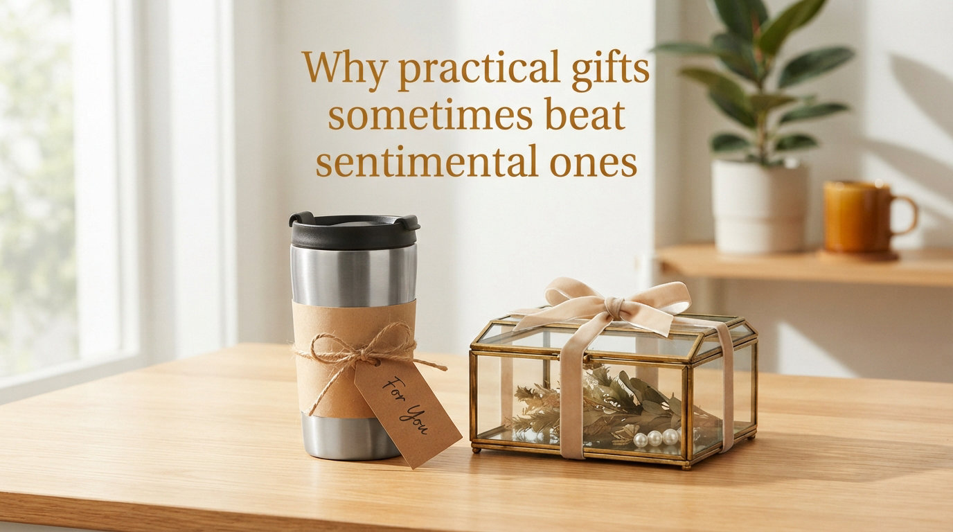 Why practical gifts sometimes beat sentimental ones