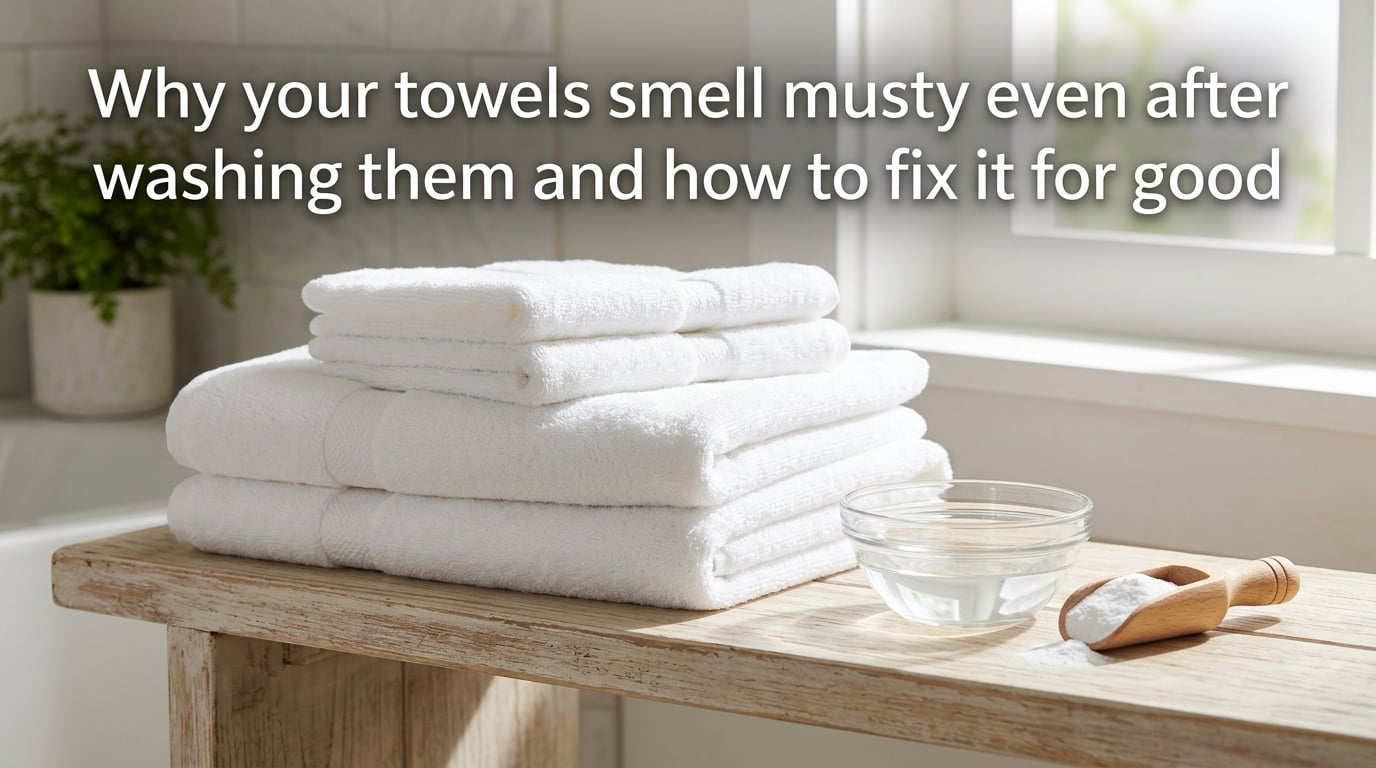 Why your towels smell musty even after washing them and how to fix it for good