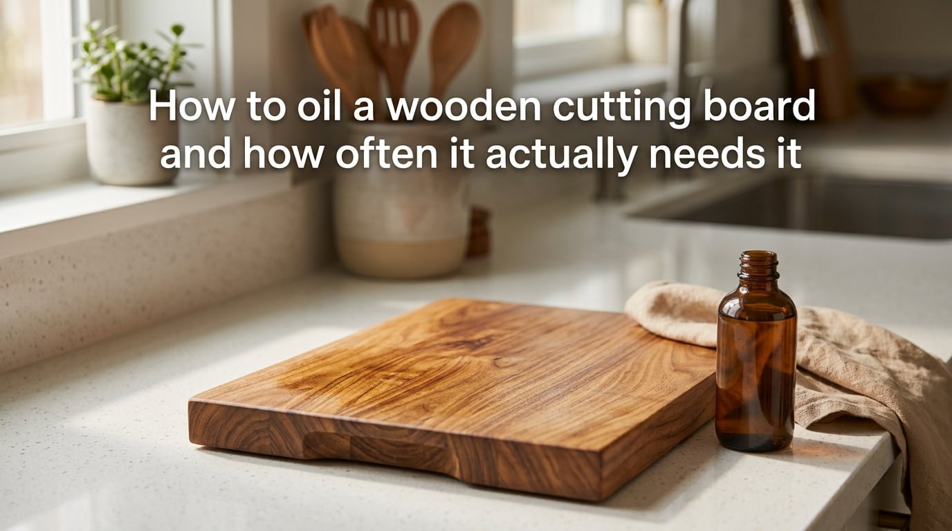How to oil a wooden cutting board and how often it actually needs it