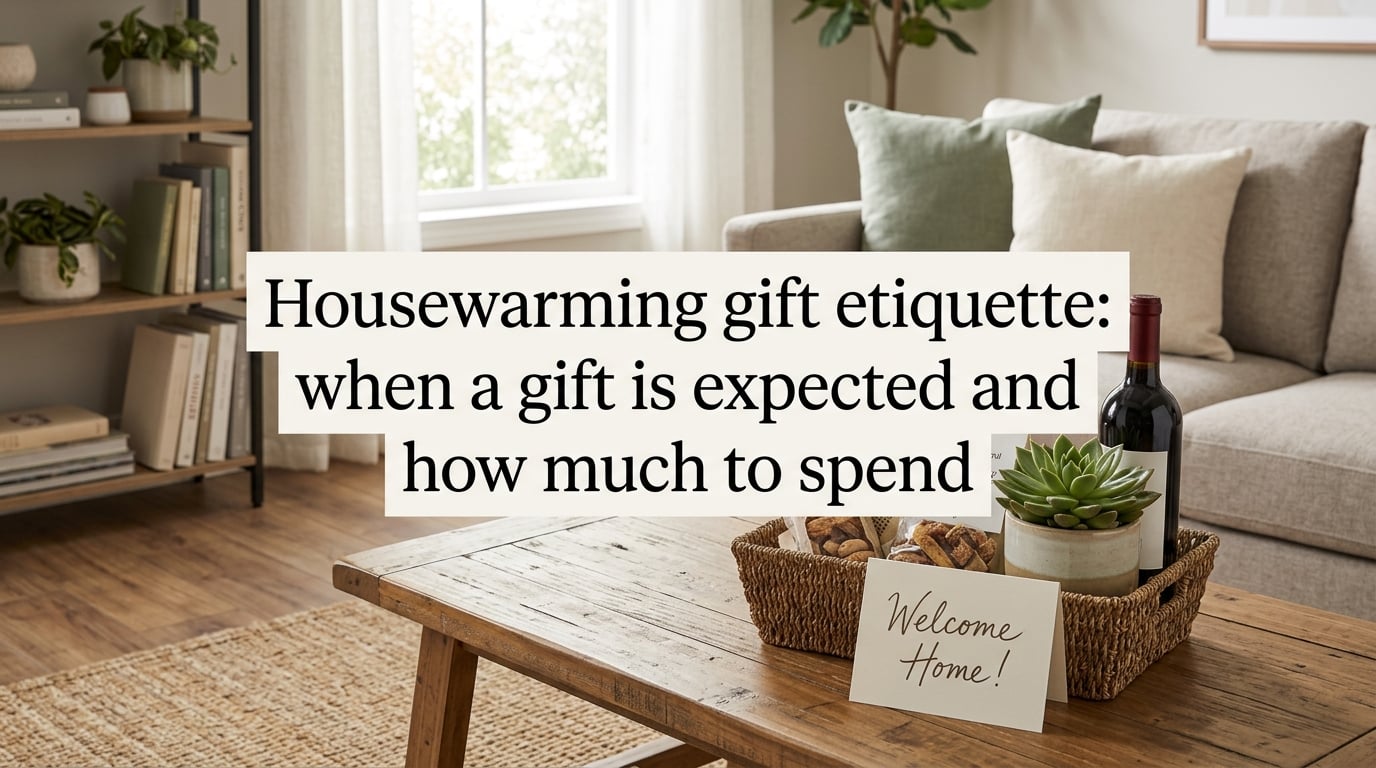 Housewarming gift etiquette: when a gift is expected and how much to spend