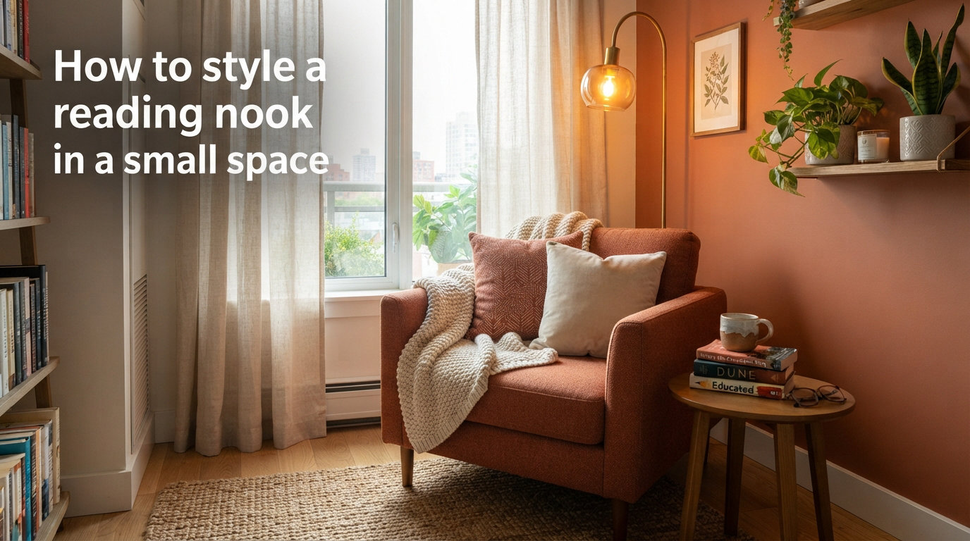 How to style a reading nook in a small space
