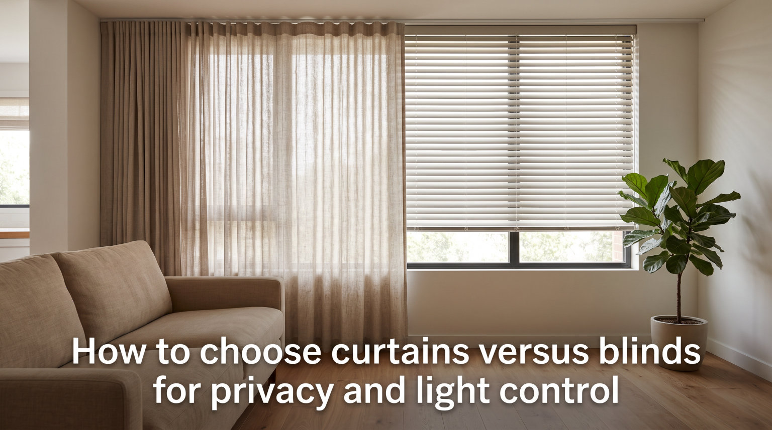 How to choose curtains versus blinds for privacy and light control