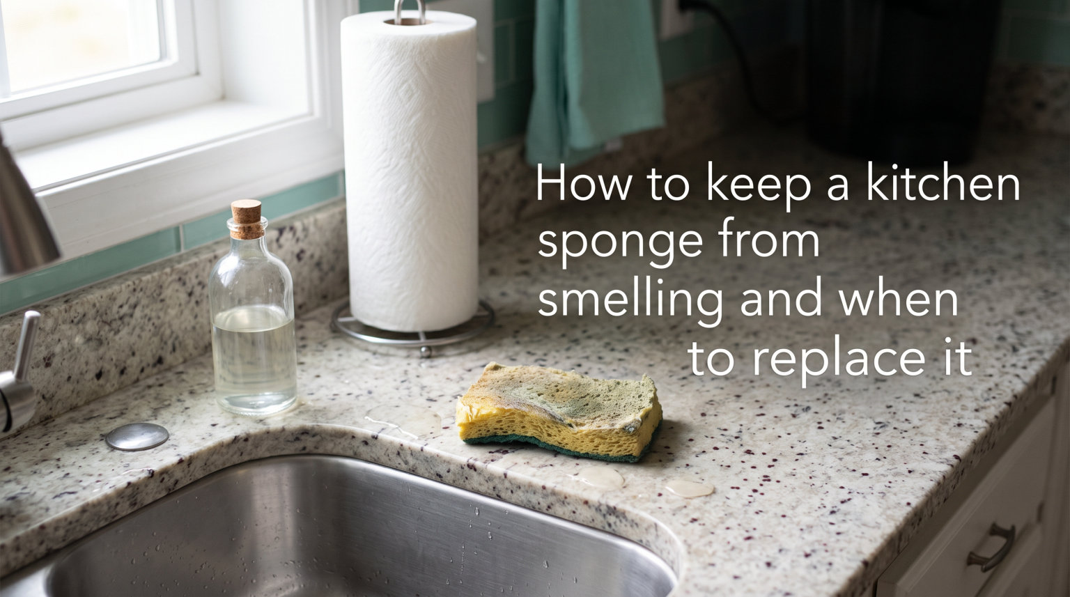 How to keep a kitchen sponge from smelling and when to replace it