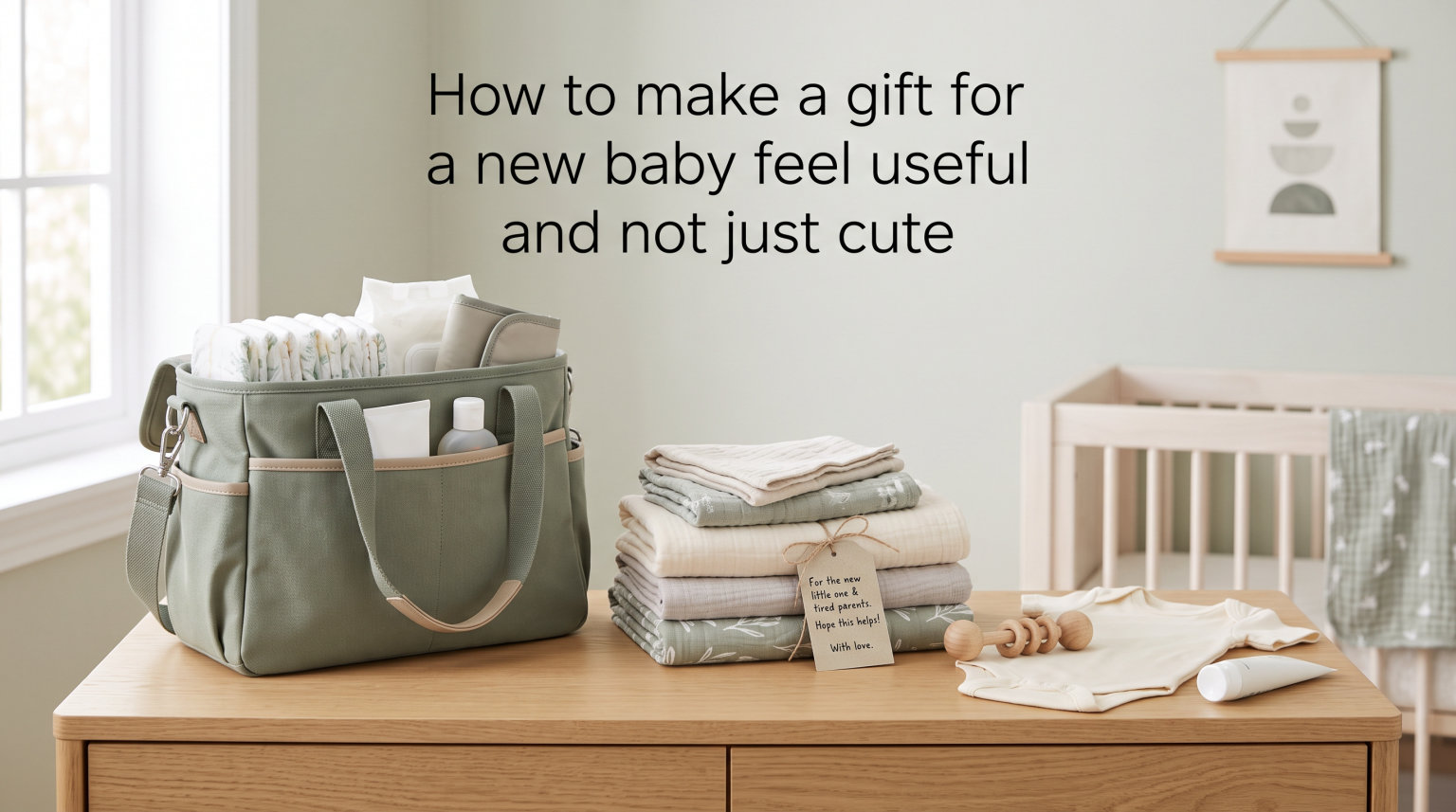 How to make a gift for a new baby feel useful and not just cute