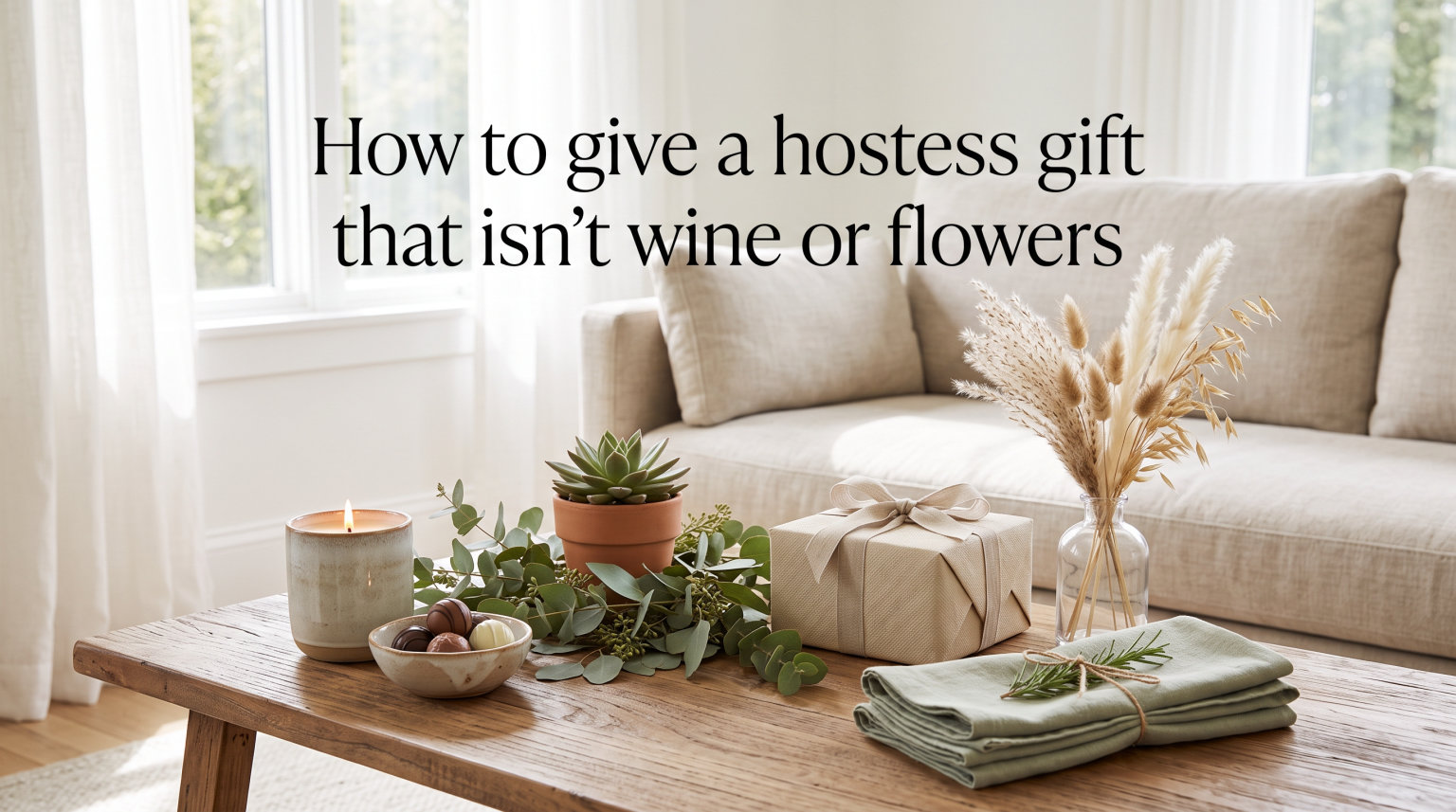 How to give a hostess gift that isn't wine or flowers