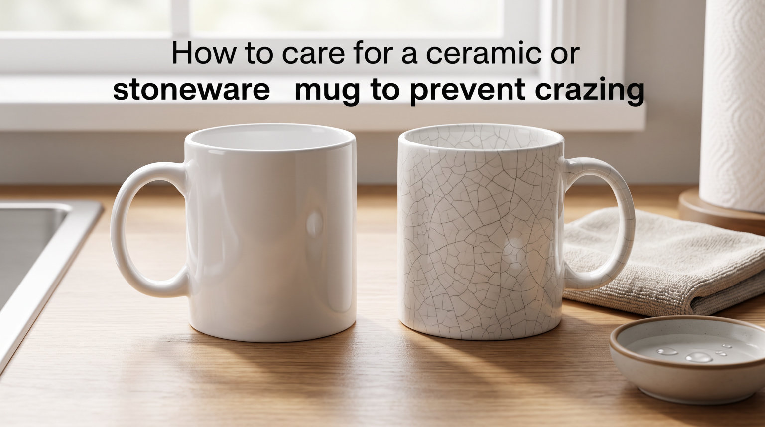 How to care for a ceramic or stoneware mug to prevent crazing