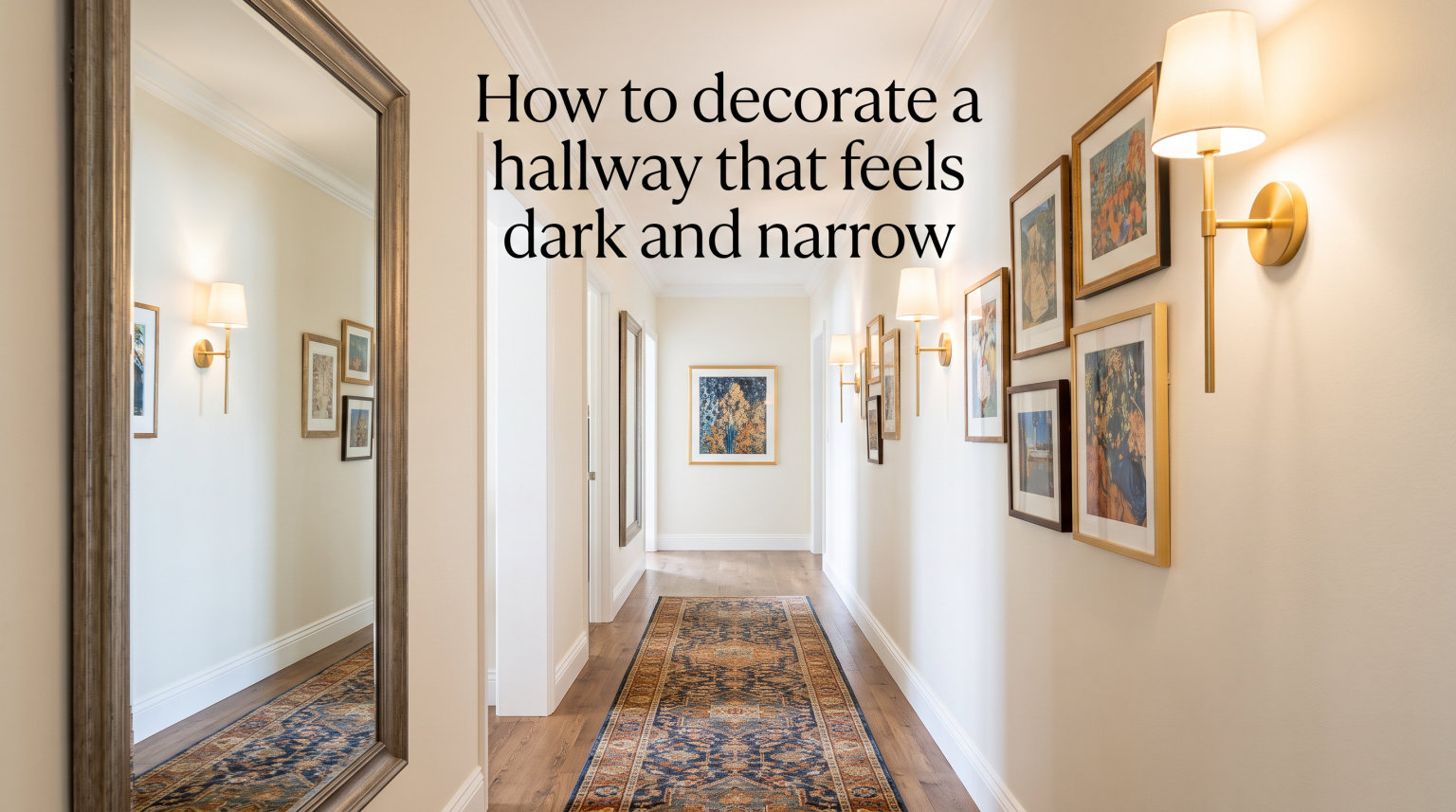 How to decorate a hallway that feels dark and narrow