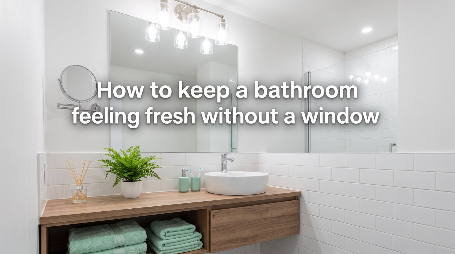 How to keep a bathroom feeling fresh without a window