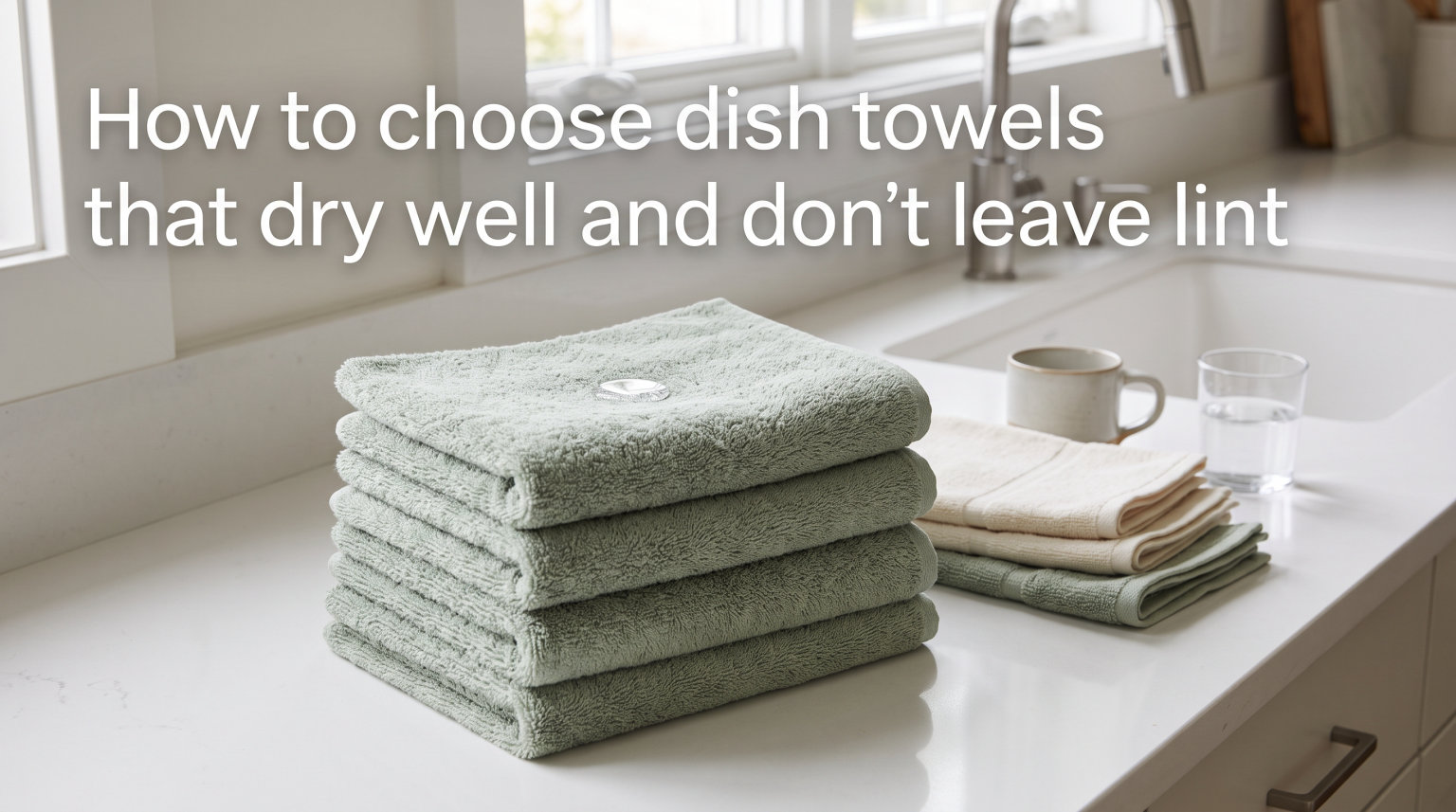 How to choose dish towels that dry well and don't leave lint