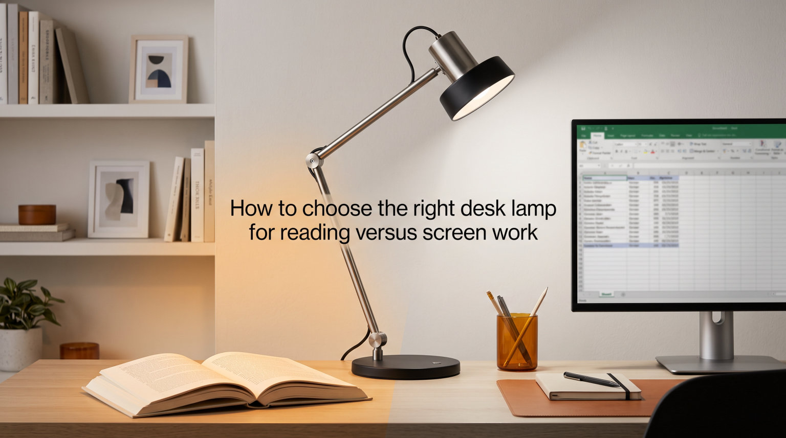How to choose the right desk lamp for reading versus screen work