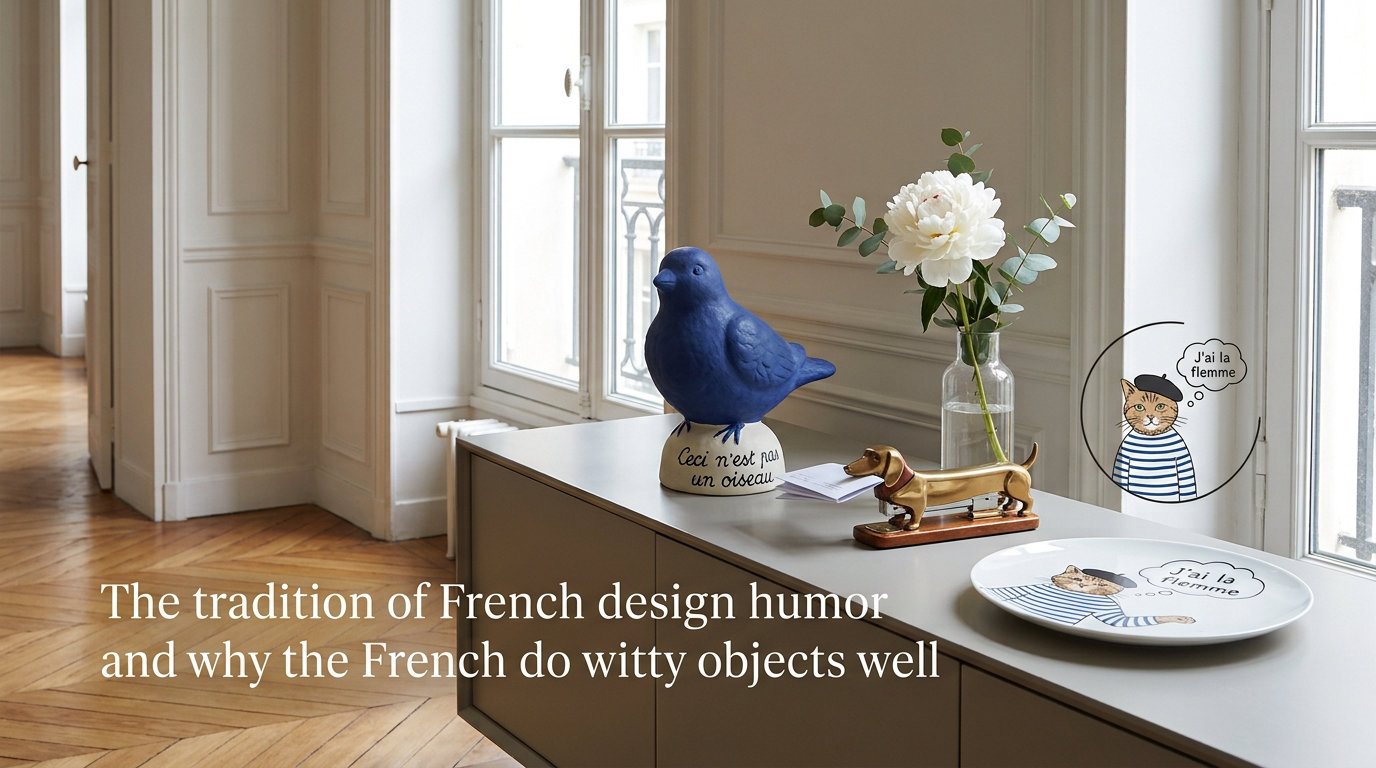 The tradition of French design humor and why the French do witty objects well