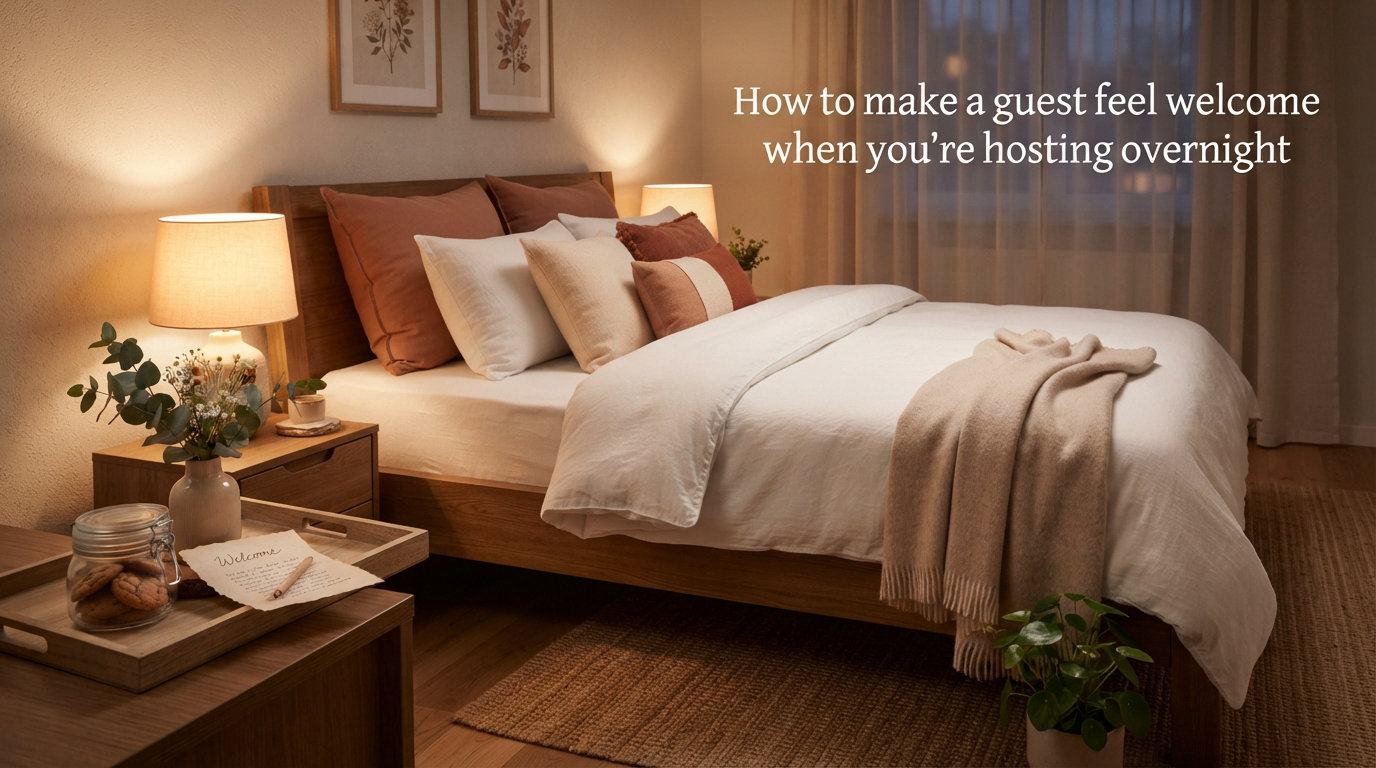 How to make a guest feel welcome when you're hosting overnight