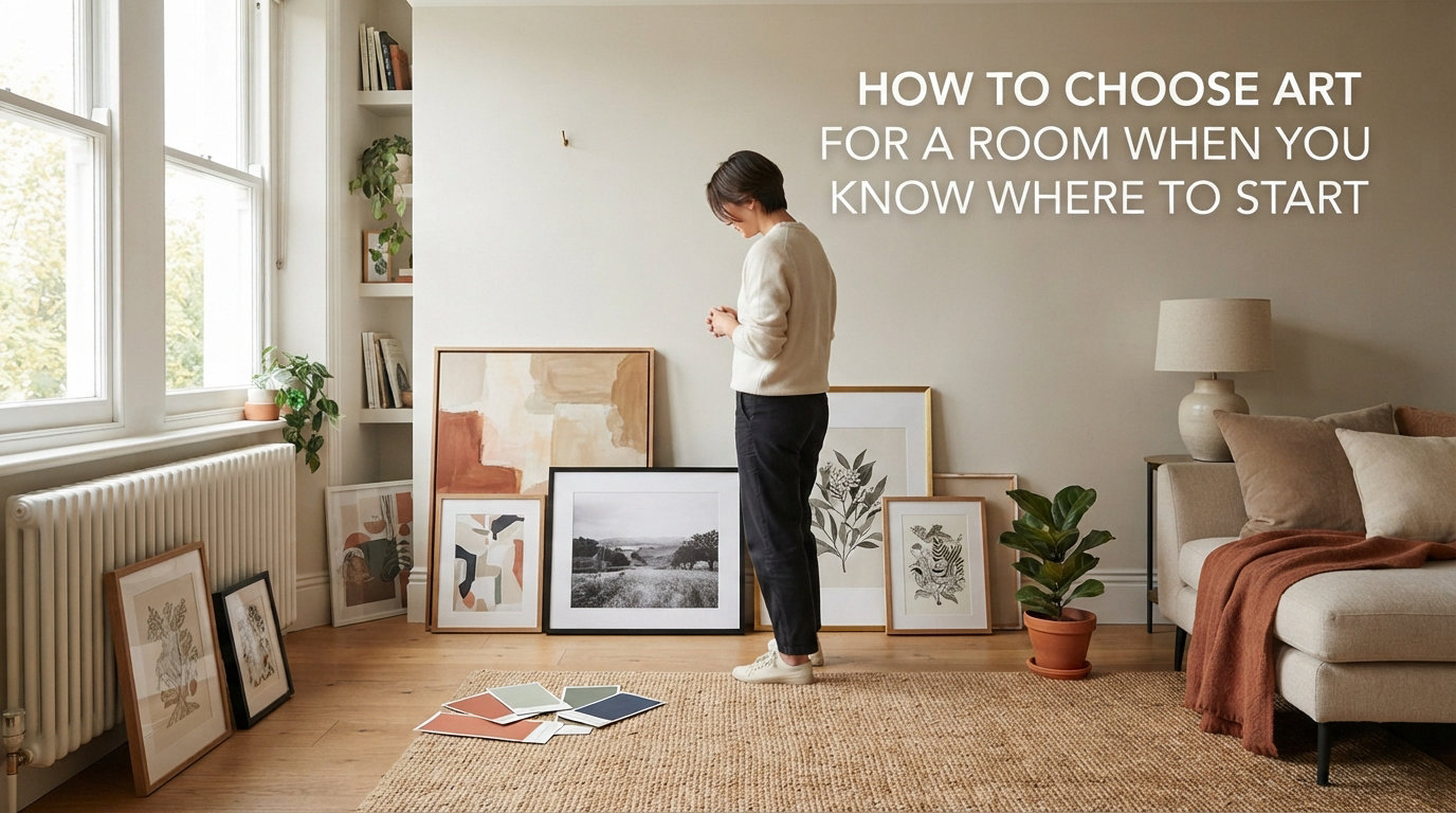 How to choose art for a room when you don't know where to start