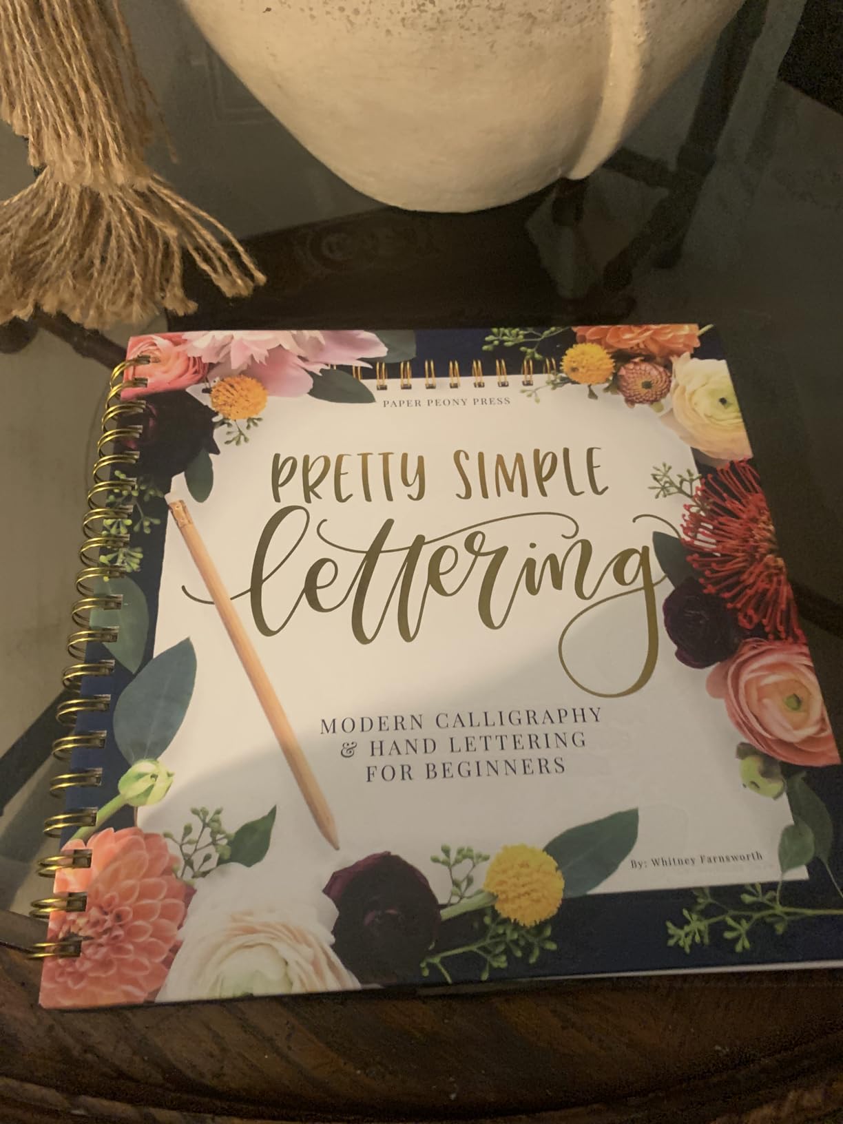 Pretty Simple Lettering: A Step-by-Step Hand Lettering and Modern Calligraphy Workbook for Beginners (Premium Spiral-Bound Hardcover) customer photo 1