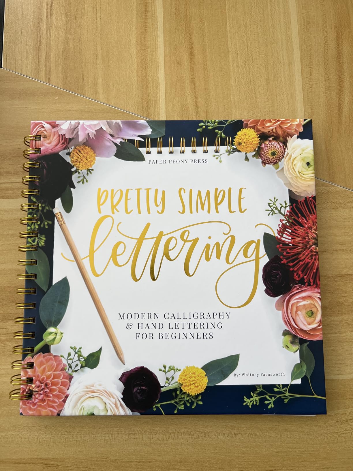 Pretty Simple Lettering: A Step-by-Step Hand Lettering and Modern Calligraphy Workbook for Beginners (Premium Spiral-Bound Hardcover) customer photo 2