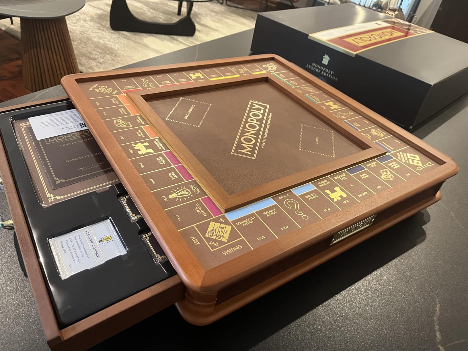 WS Game Company Monopoly Luxury Edition Wooden Board Game Set customer photo 1