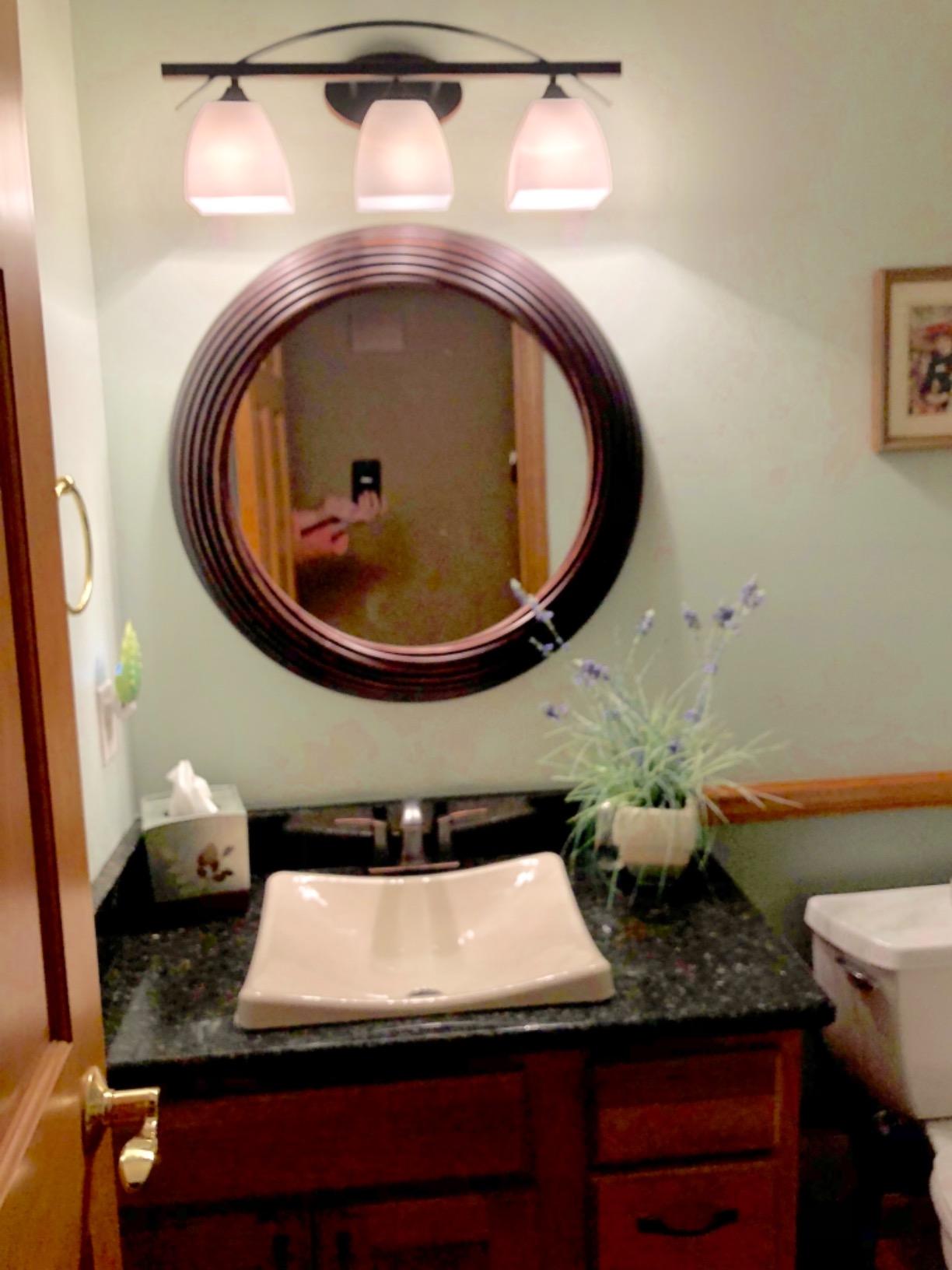 Kohler DemiLav Wading Pool vessel bathroom sink, White customer photo 2