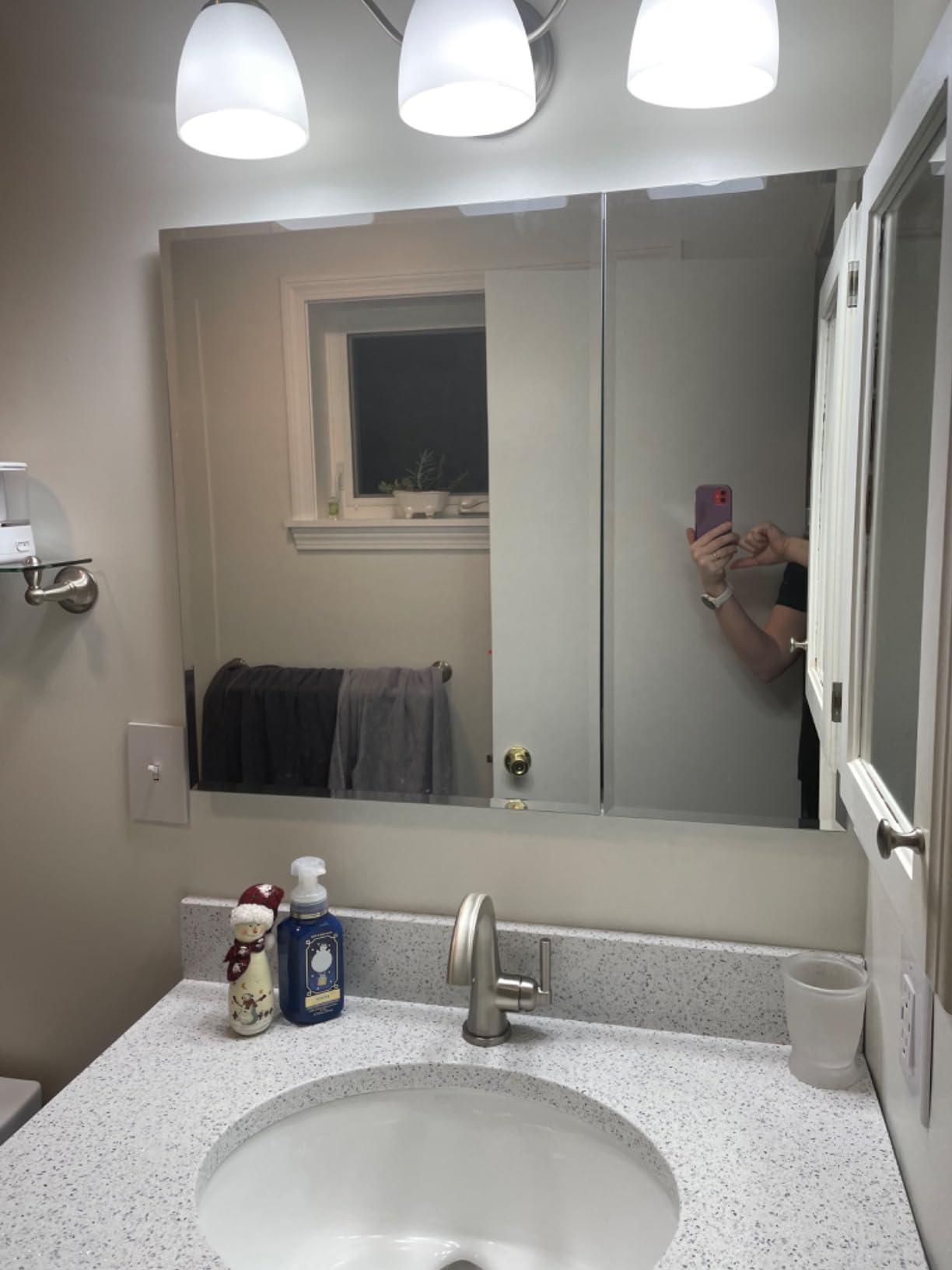 Kohler Frameless Bathroom Mirror Medicine Cabinet, 20 in x 26 in | CB-CLC2026FS, Single Door, Rectangular Beveled Edge Frame, Adjustable Shelves for Storage customer photo 1