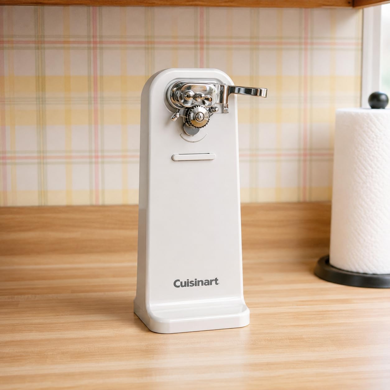 Cuisinart Electric Can Opener, One-Touch Operation, Nonslip Base, Black | Ideal electric can opener for seniors with magnetic lid holder, one-touch design, nonslip base & detachable lever, CCO-50BKN customer photo 1