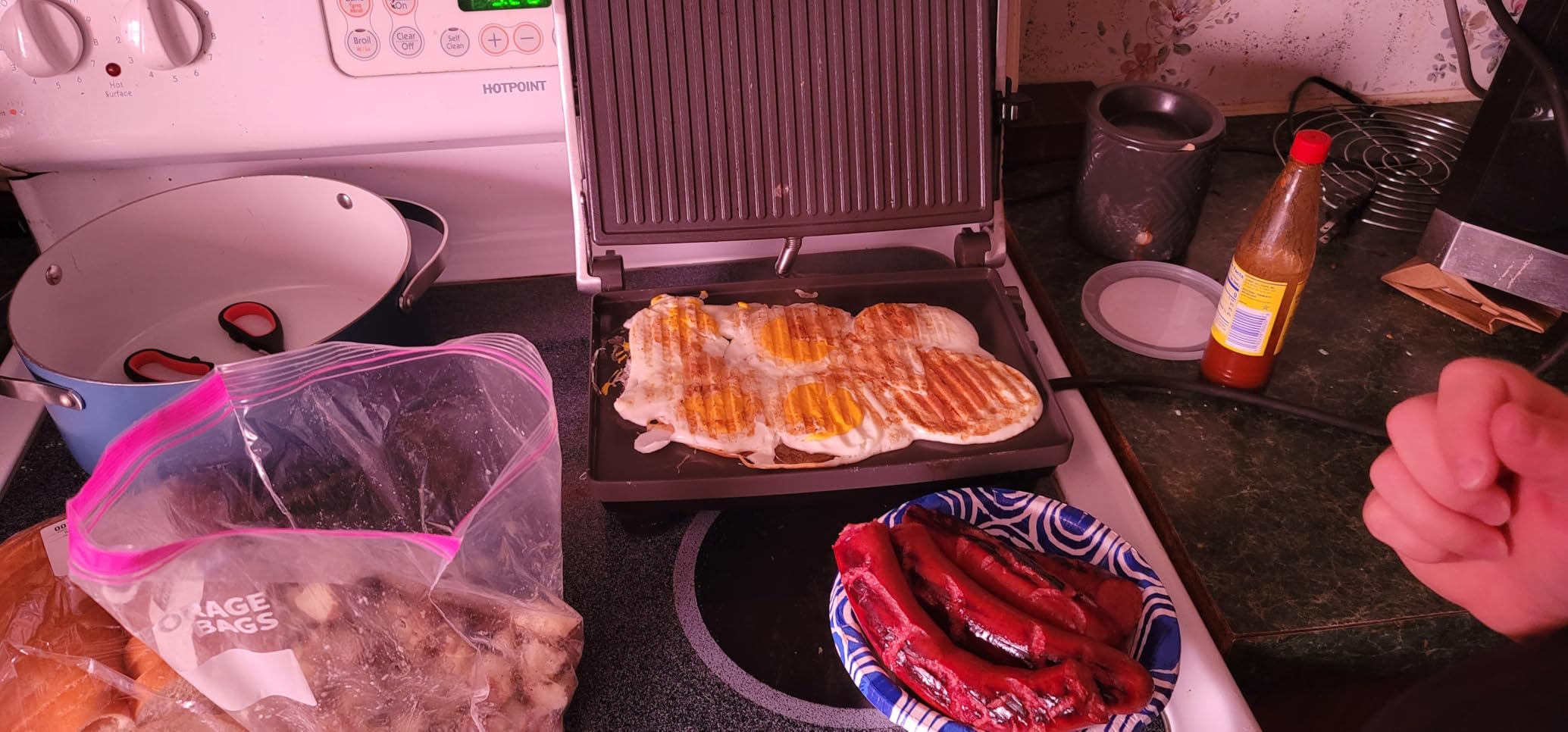 Breville BSG520XL Panini Duo Sandwich Maker, Brushed Stainless Steel | Toast two sandwiches at one with this nonstick press, creating restaurant-style grill marks every time | 2 slice customer photo 2