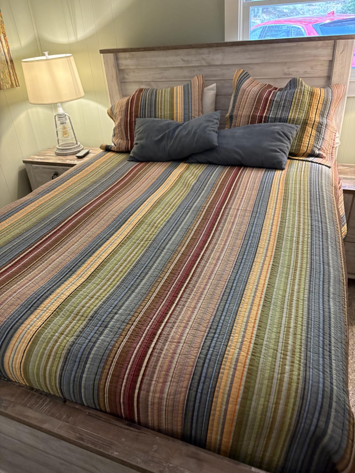 Greenland Home 100% Cotton Fashion Quilt Collection, Prewashed, Reversible Quilt Set, 3-Piece Full/Queen, Katy customer photo 1