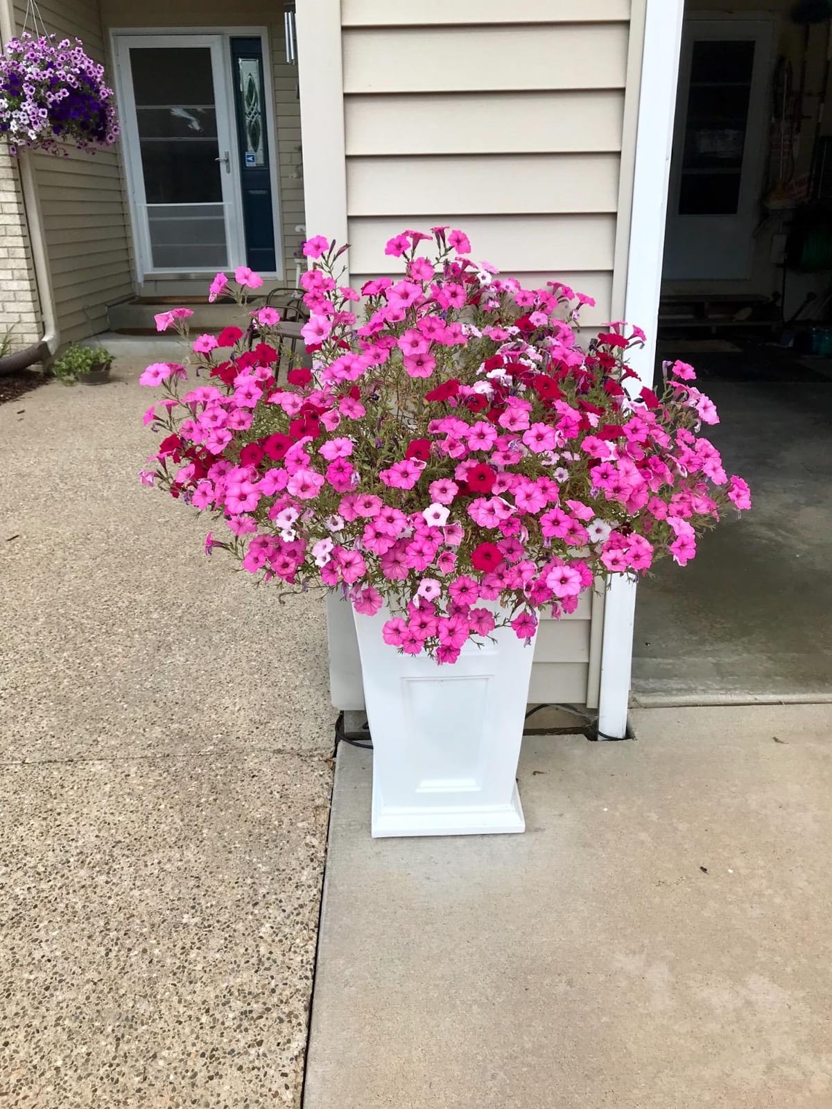 Mayne Fairfield 28in Self-Watering Tall Square Planter, Black | Self-watering, All season, Fade resistant, Reversible planting shelf, 15-year warranty customer photo 1