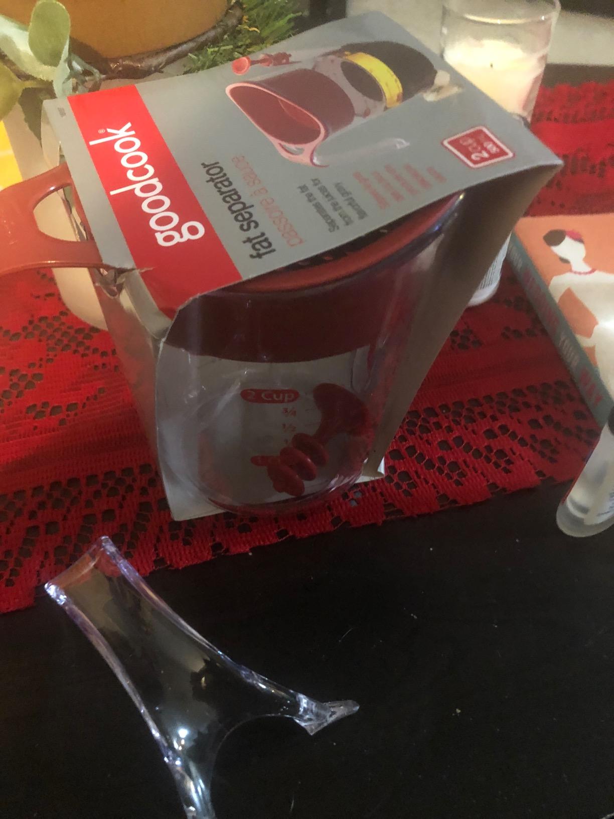 GoodCook Everyday Fat Separator for Cooking, 2-Cup Heat-Resistant Separator with Pour Spout, Bottom Release Fat Separator for BBQ and Gravy, Strainer and Silicone Stopper for Mess-Free Use customer photo 1