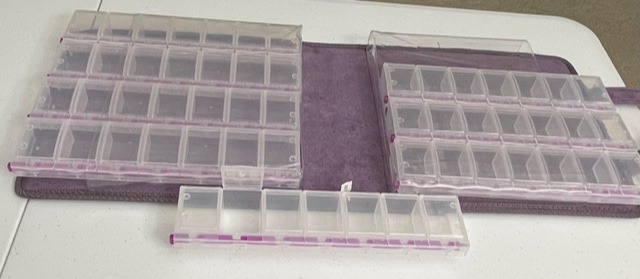 Craft Mates Double-Sided Case, 8 Organizers, Locking Compartments, Clear | Clear Plastic Storage for Buttons, Pins, Jewelry, Diamond Art & Craft Supplies, Large Portable Organizer for Crafters customer photo 2
