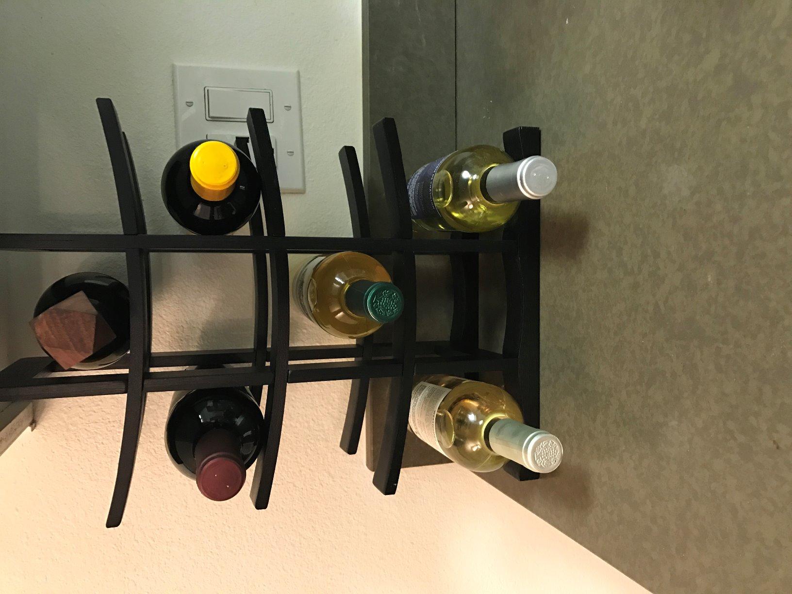 Oceanstar WR1132 12-Bottle Bamboo Wine Rack, Dark Espresso customer photo 1
