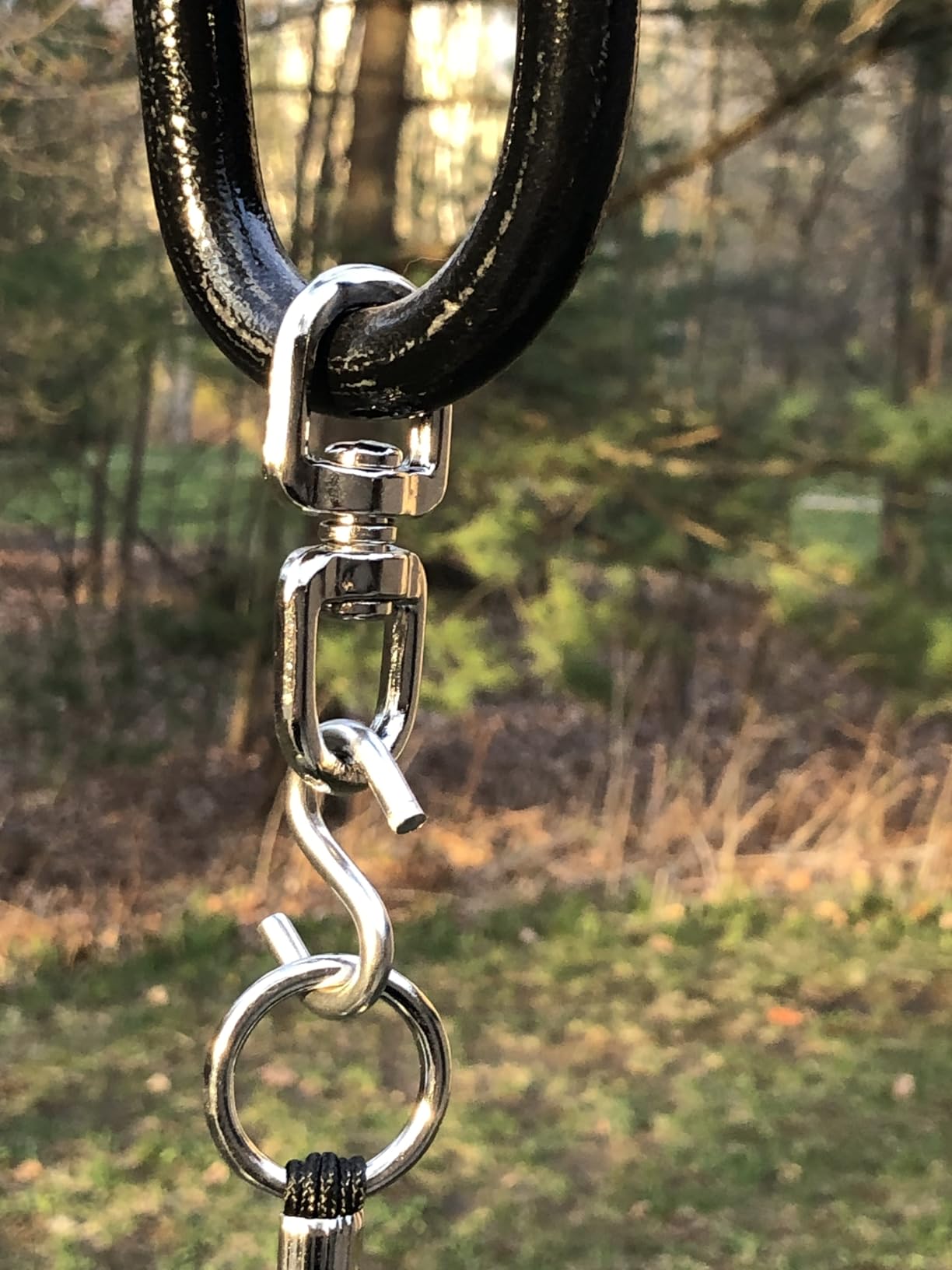 Corinthian Bells 36 Inch Black Large Metal Wind Chimes for Outside, Modern Outdoor Wind Chime, Made in USA customer photo 1
