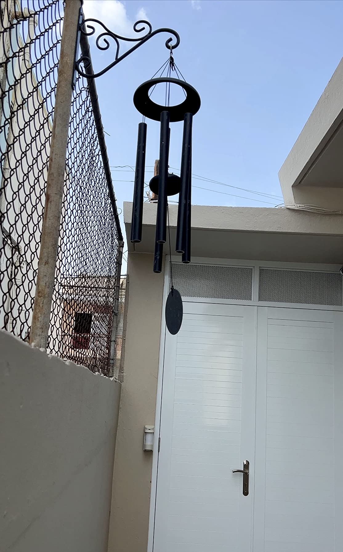 Corinthian Bells 36 Inch Black Large Metal Wind Chimes for Outside, Modern Outdoor Wind Chime, Made in USA customer photo 2