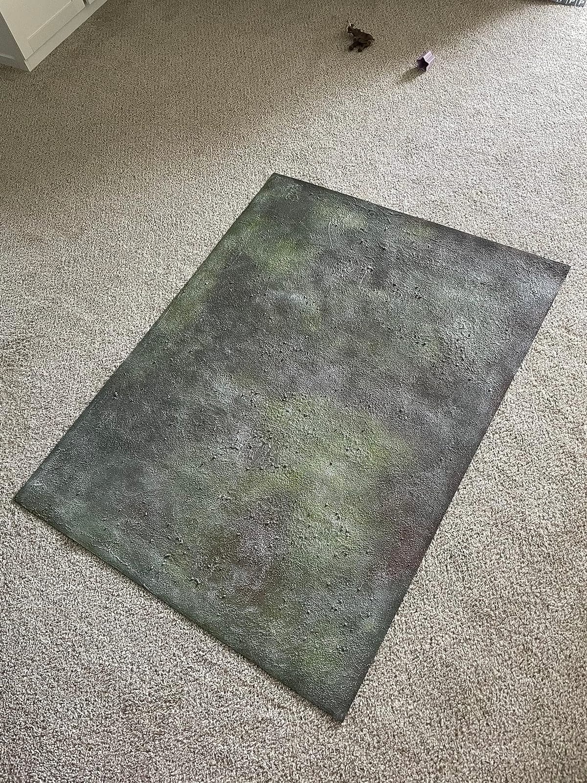 Rubber-Cal Fine Rib Corrugated Rubber Floor Mat - 1/8