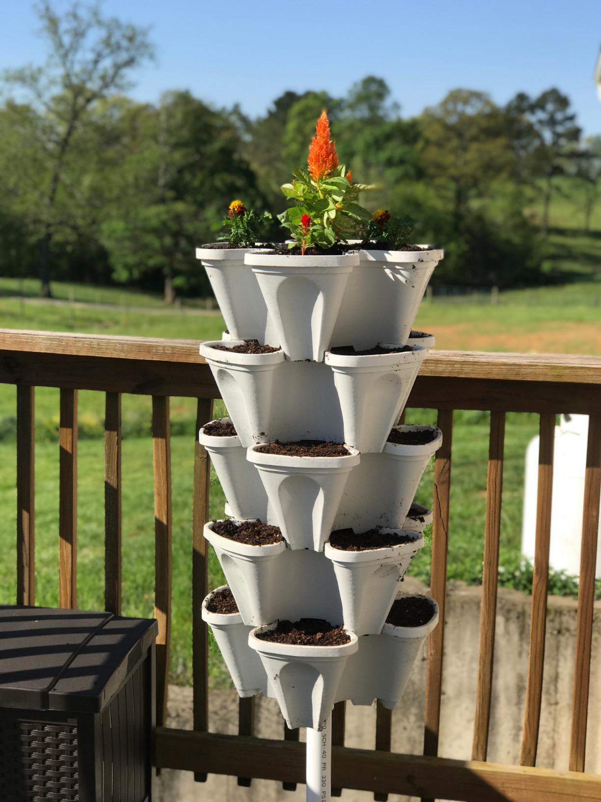 Mr. Stacky 5 Tiered Vertical Gardening Planter, Indoor & Outdoor customer photo 1