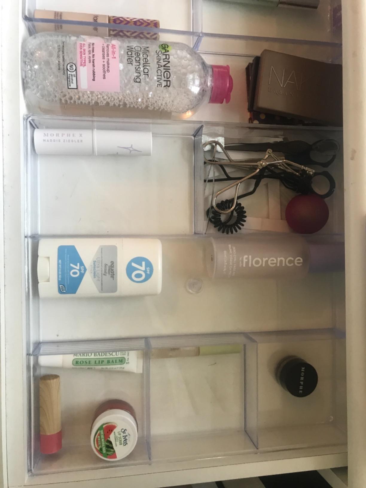 Whitmor 6-Section Clear Drawer Organizer customer photo 2