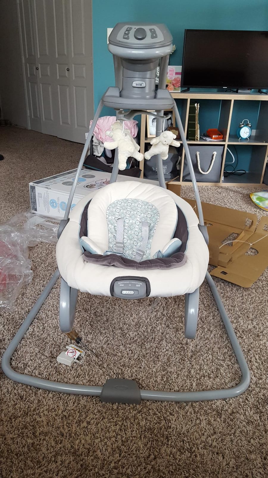 Graco DuetSoothe 2 in 1 Portable Baby Swing & Baby Rocker, Multi Direction, Vibration, Winslet customer photo 2