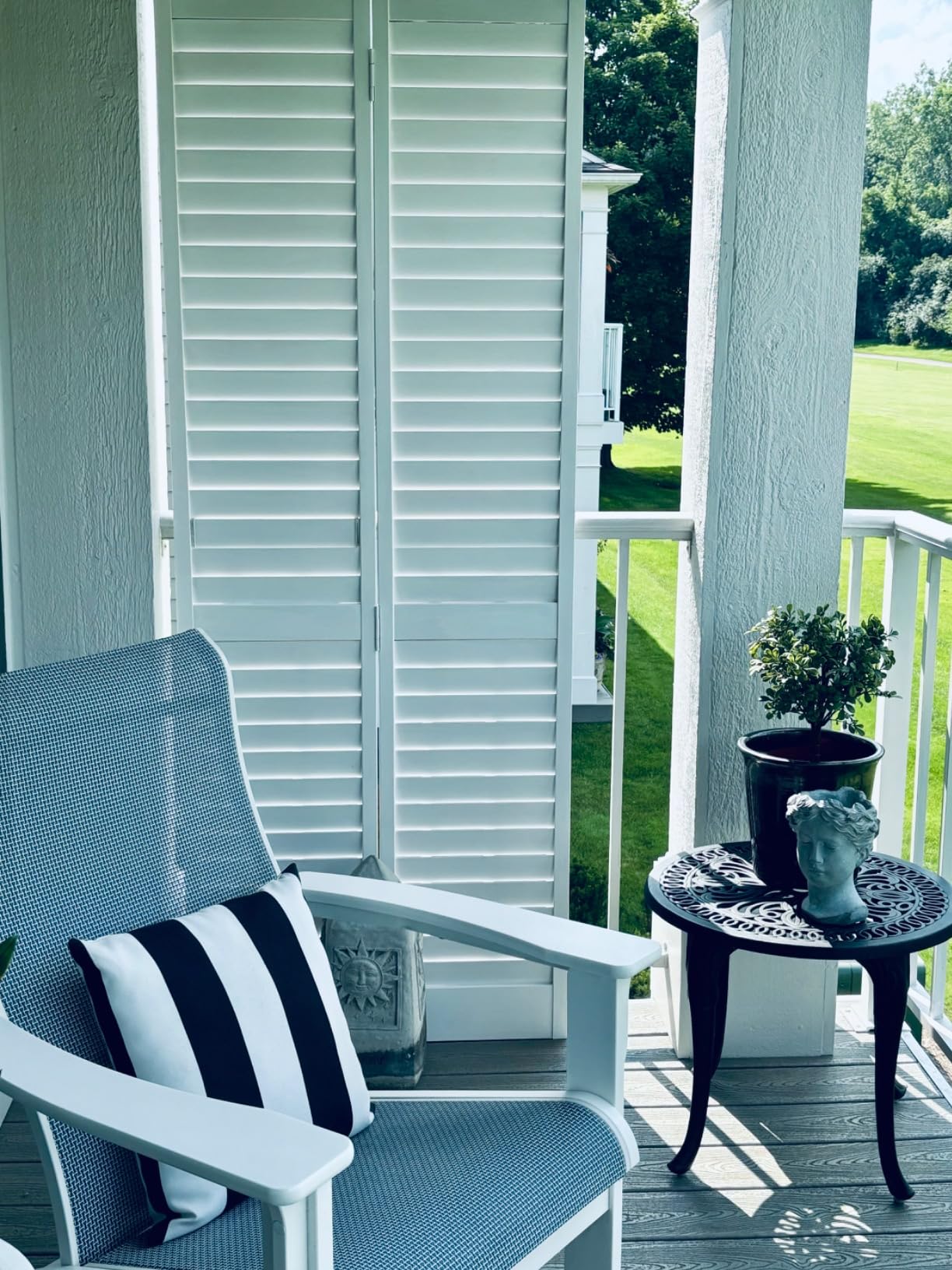 Kimberly Bay Bi-fold Door Louver Louver Plantation Primed White (36x80) customer photo 1