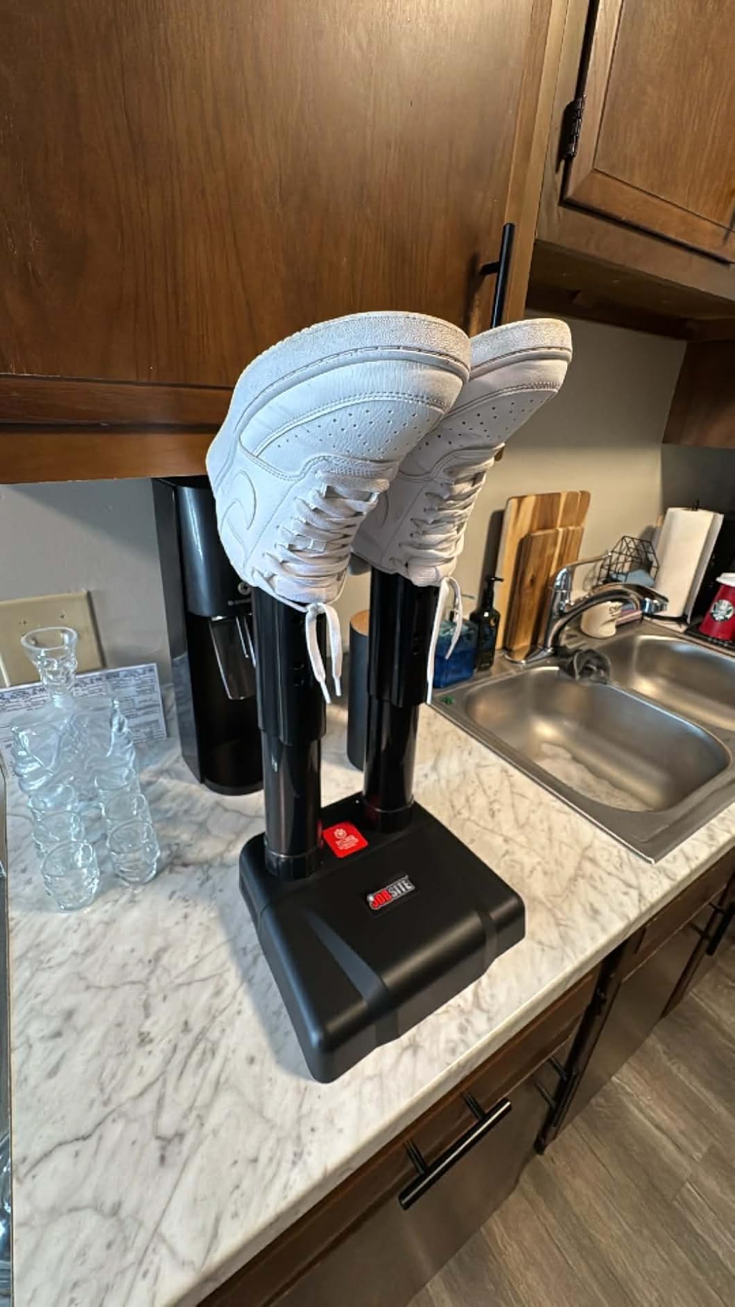 Boot Dryer - Silent Warmer & Deodorizer For Work Boots, Gloves & Shoes - Fanless, 36W customer photo 1