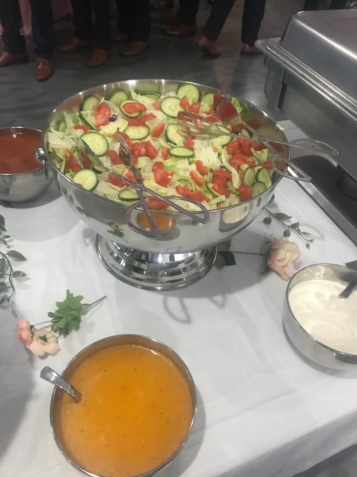 Winco 3.5 Gallon Silver Stainless Steel Punch Bowl with Handles, Heavy-duty, Solid base for stability, Ring handles for easy transport, Great for Salads, Sides, Pasta and Shared Dishes customer photo 2