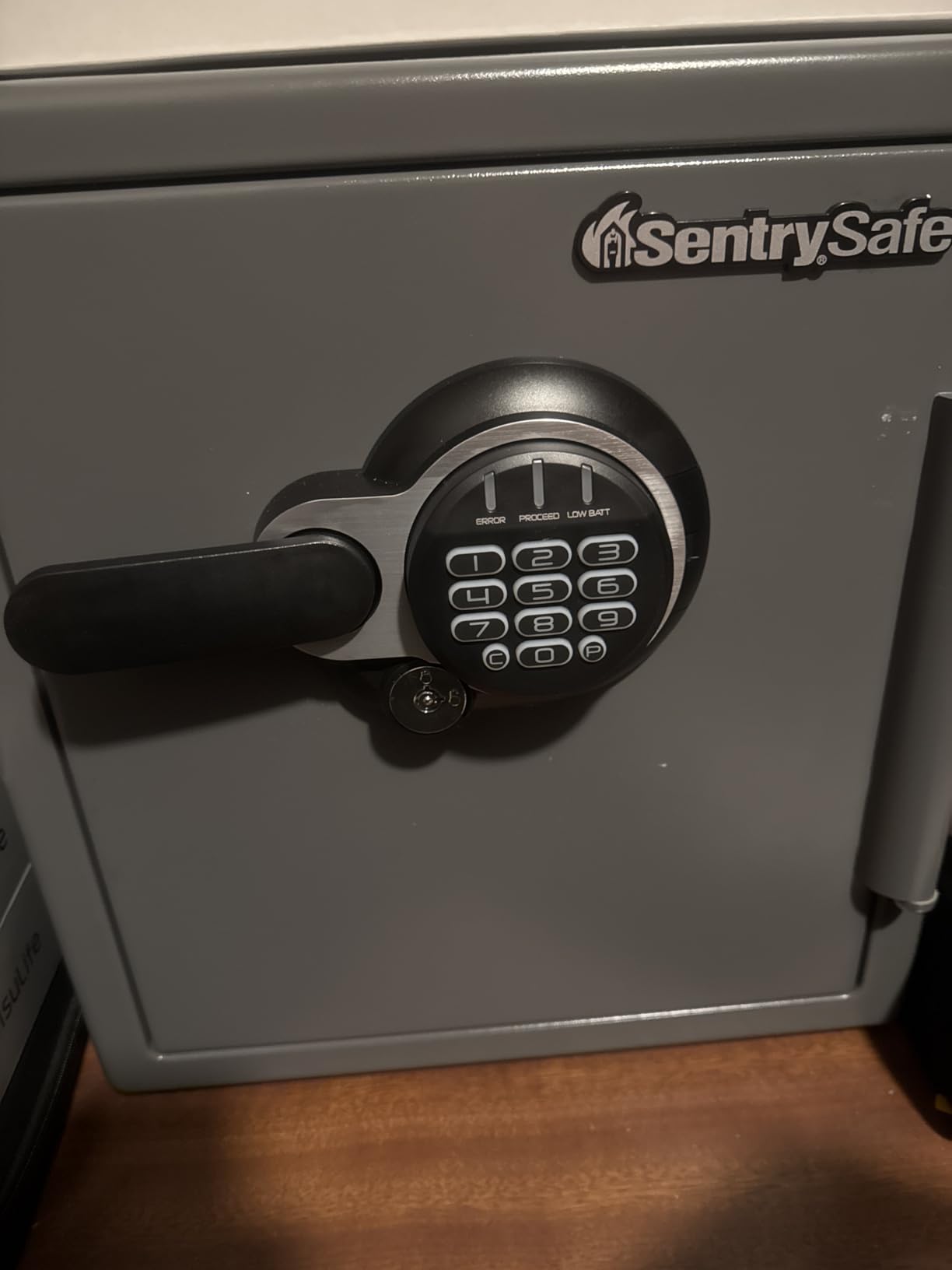SentrySafe Fireproof and Waterproof Gray Steel Home Safe with Digital Keypad Lock, Floor Safe with Interior Lighting Secures Money, Documents, 2.05 Cubic Feet, SFW205GQC customer photo 1