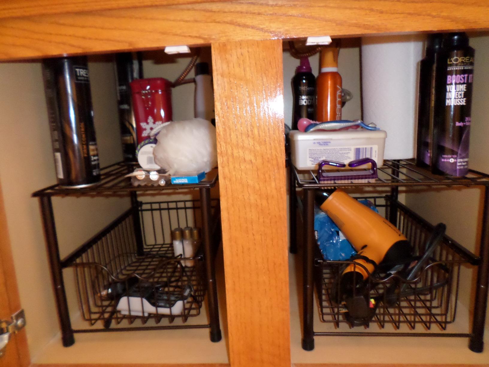 Deco Brothers Stackable Under Sink Organizer with Sliding Basket, Chrome customer photo 1
