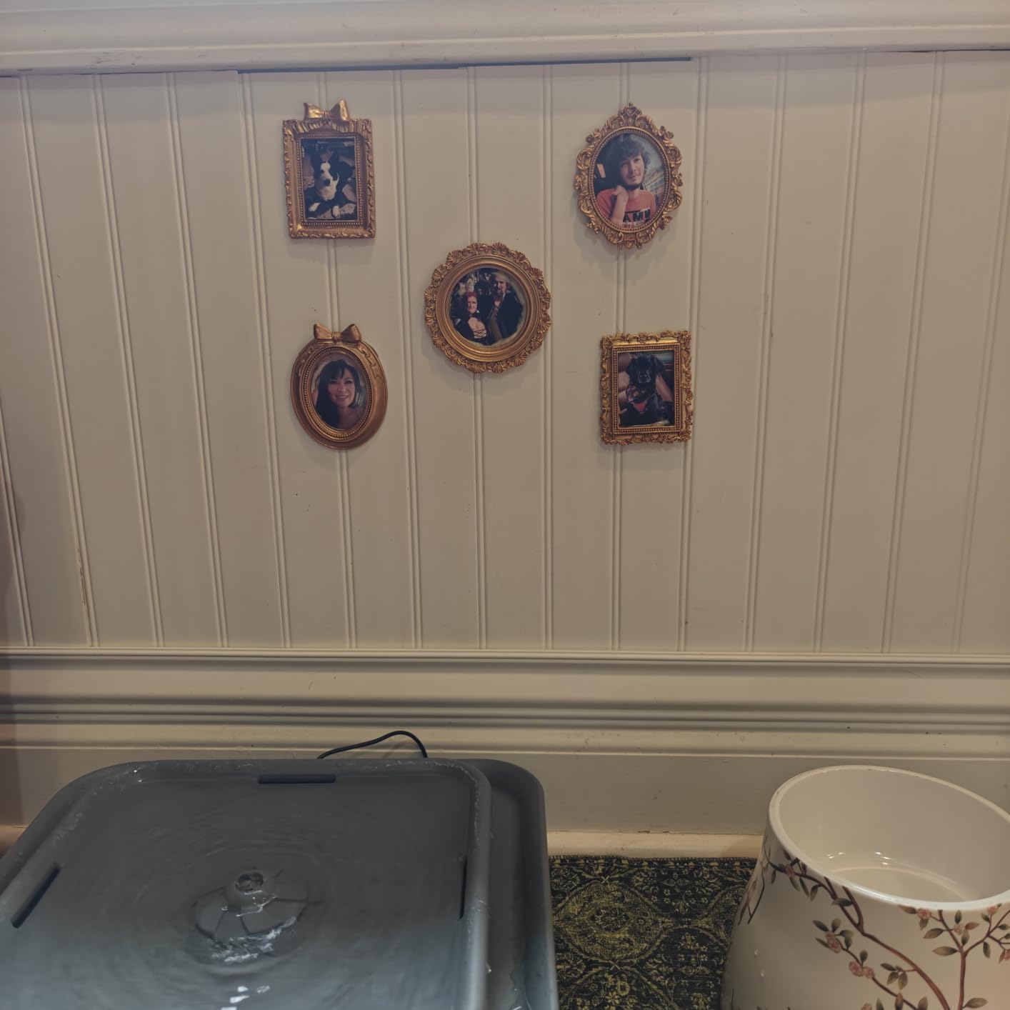 PVC Wainscoting Trim Kit, Waterproof Chair Rail & Base Molding, White, 2-Pc | Waterproof PVC wainscoting trim, chair rail & base molding for beadboard & shiplap wall panels. Easy install, no tools. customer photo 2