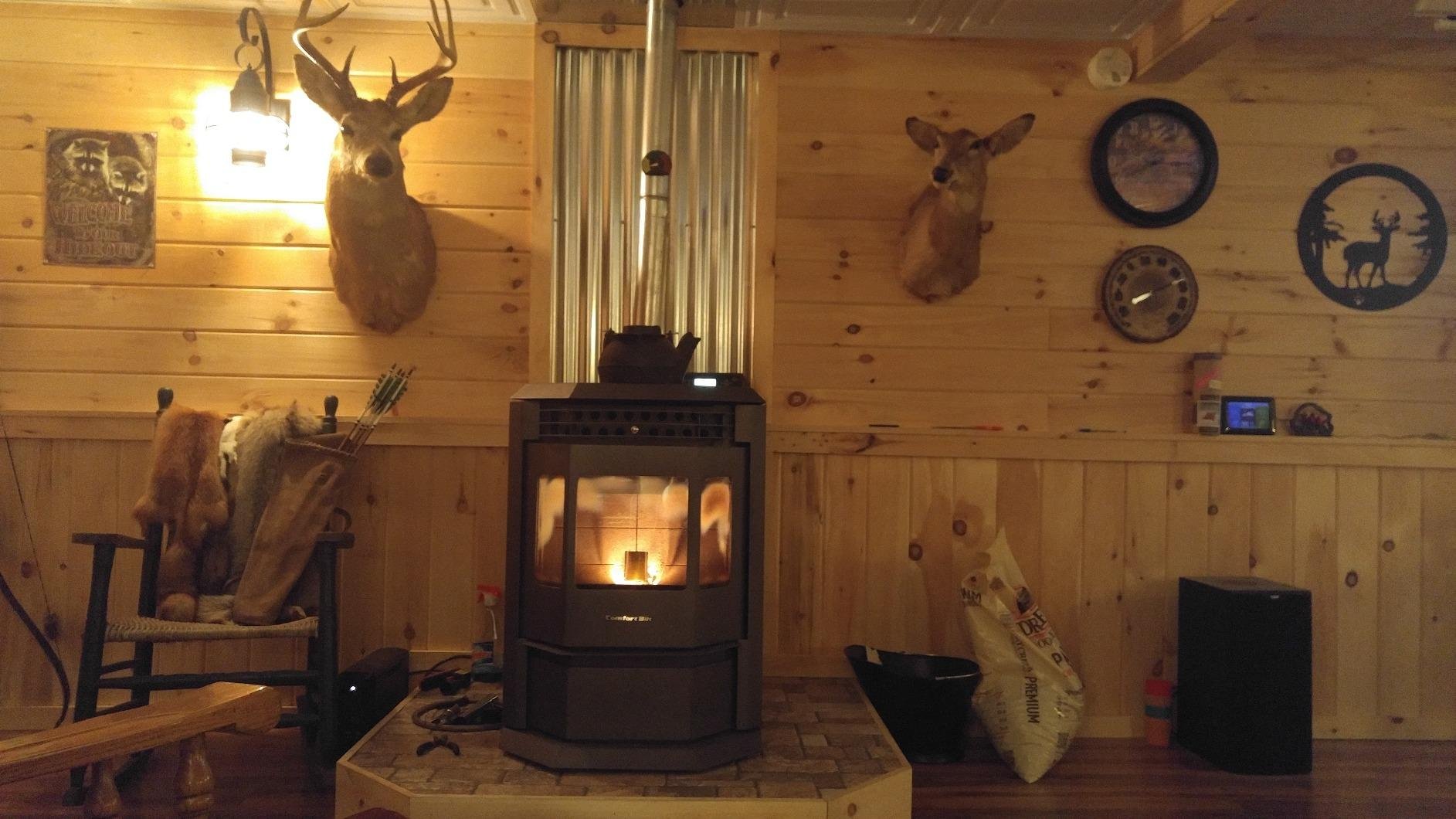 Wood Pellet Stove HP22 2,800 Sq Ft. Pellet Fuel EPA Cert. 55 Pound Hopper customer photo 2