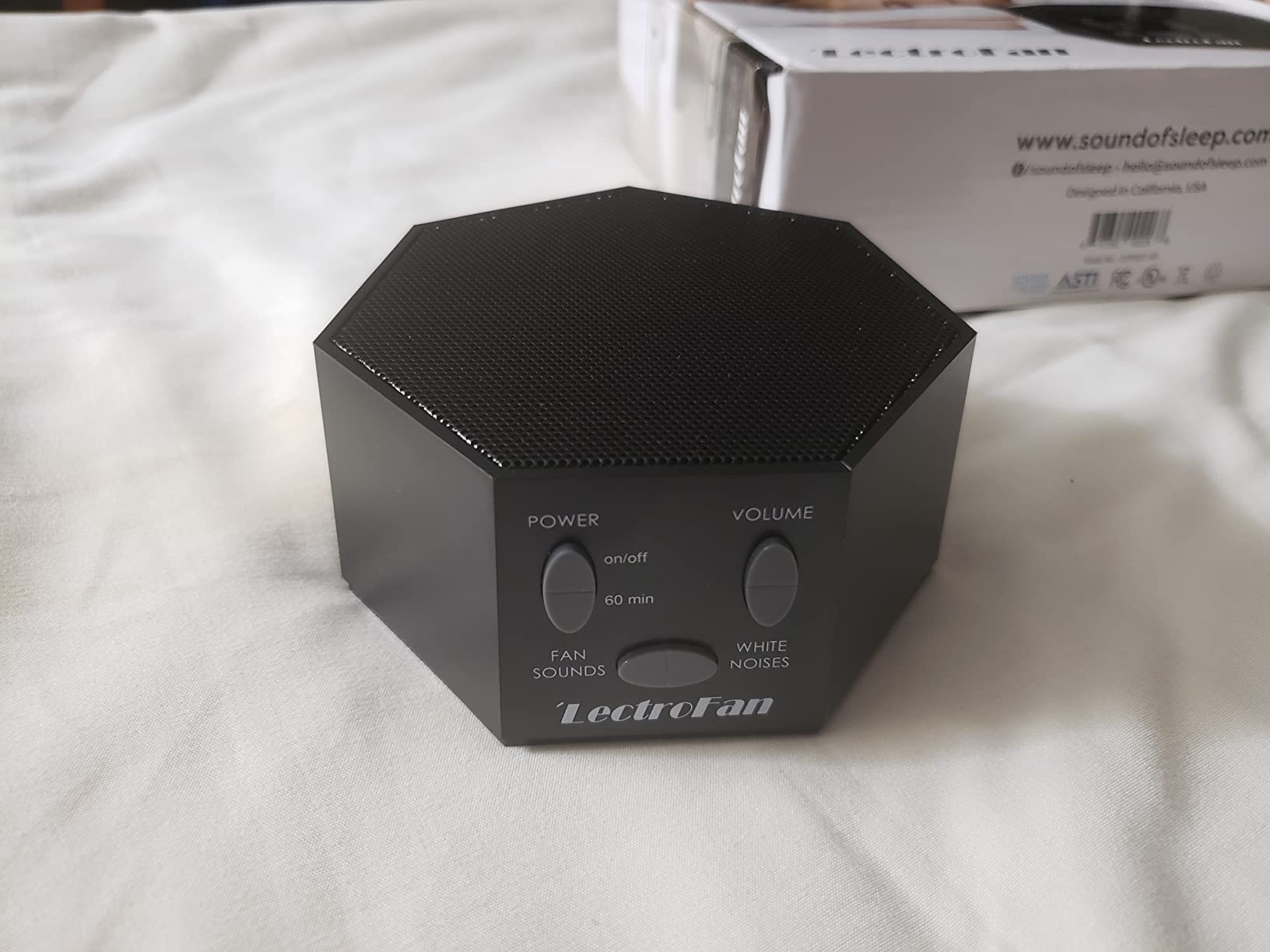 Adaptive Sound Technologies LectroFan Classic Sound Machine, Black | Soothing Sound Machine for Sleep with a Built-in Sleep Timer, Non-Looping Sounds, Speech Privacy and Compact Design customer photo 2