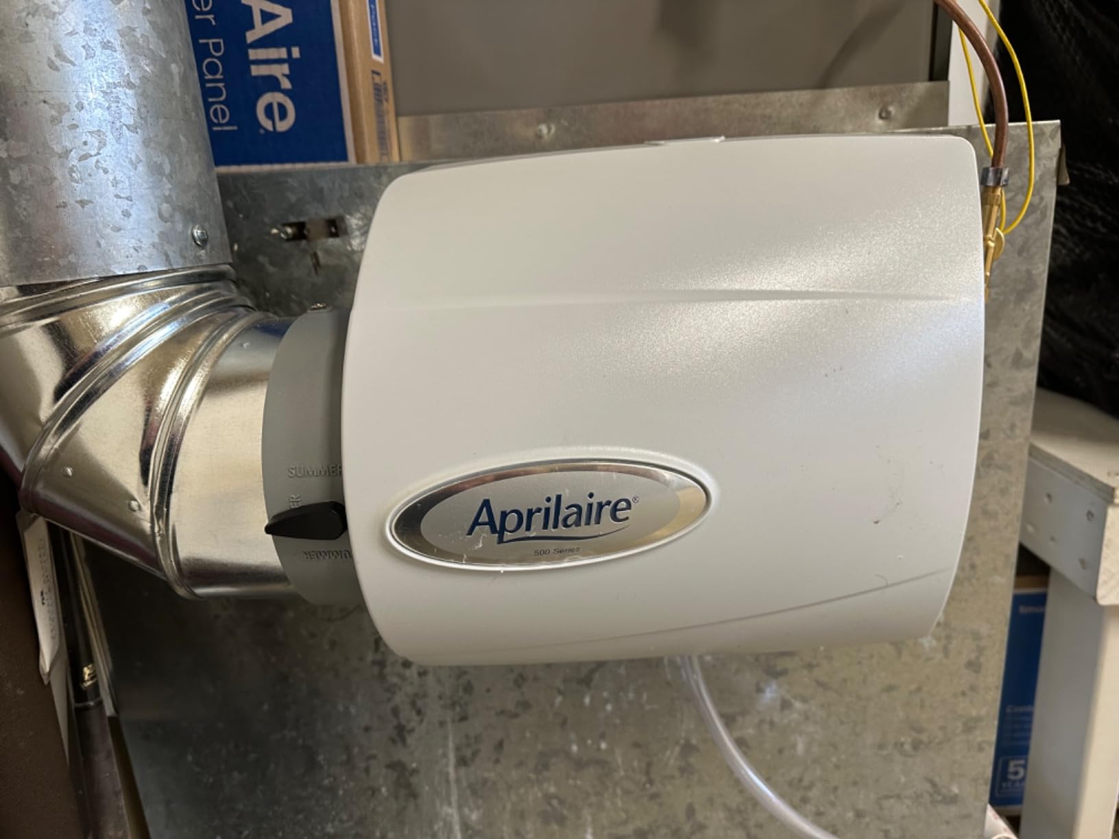 AprilAire 500M Whole-House Humidifier, Manual Compact Furnace Humidifier for Homes up to 3,600 Sq. Ft. customer photo 2